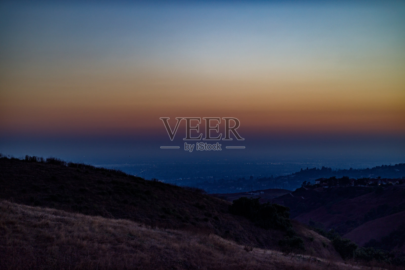 美丽的日落在洛杉矶加利福尼亚照片摄影图片