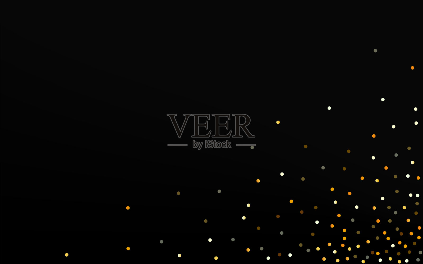 黄色闪耀明亮的黑色背景豪华插画图片素材