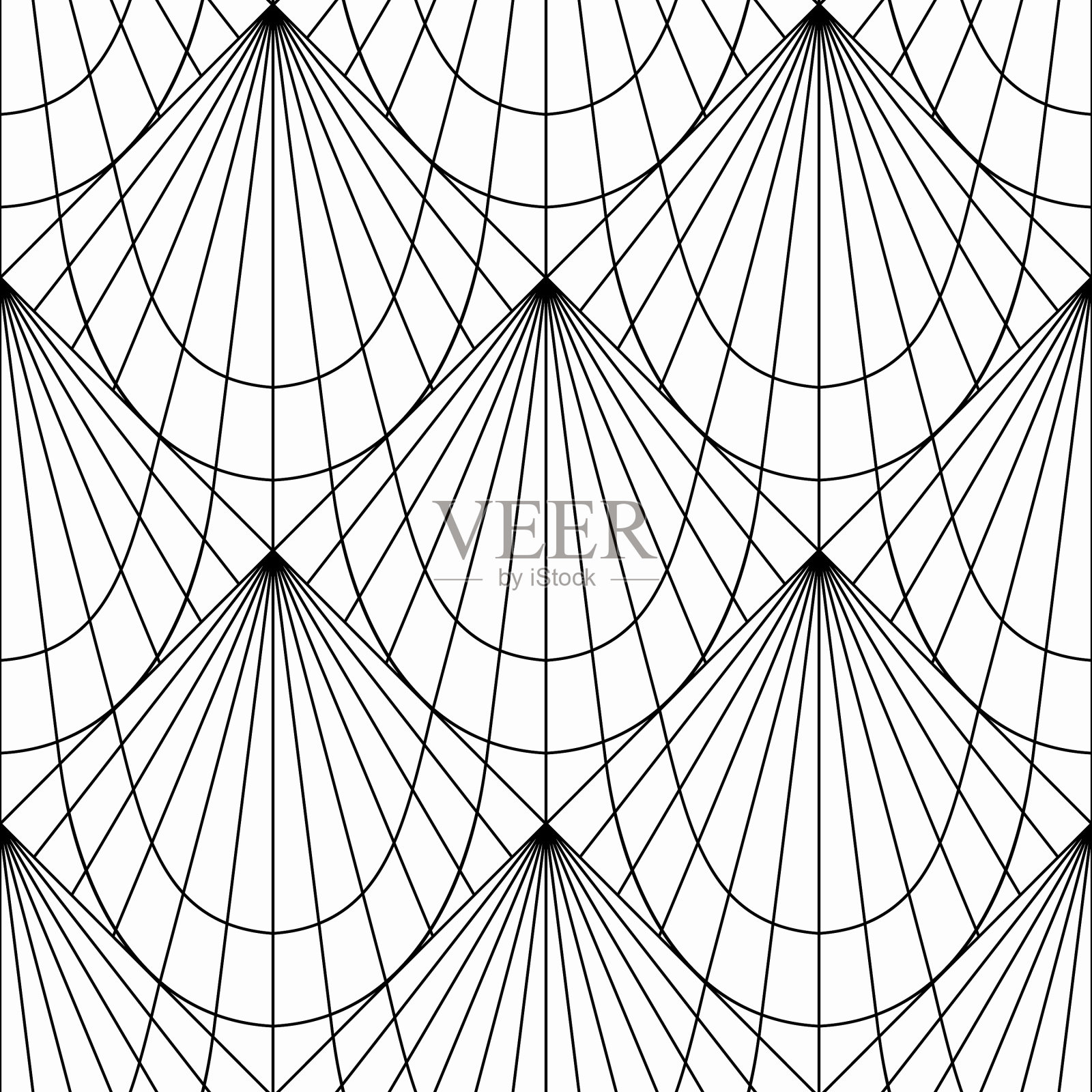 艺术装饰图案黑白背景插画图片素材