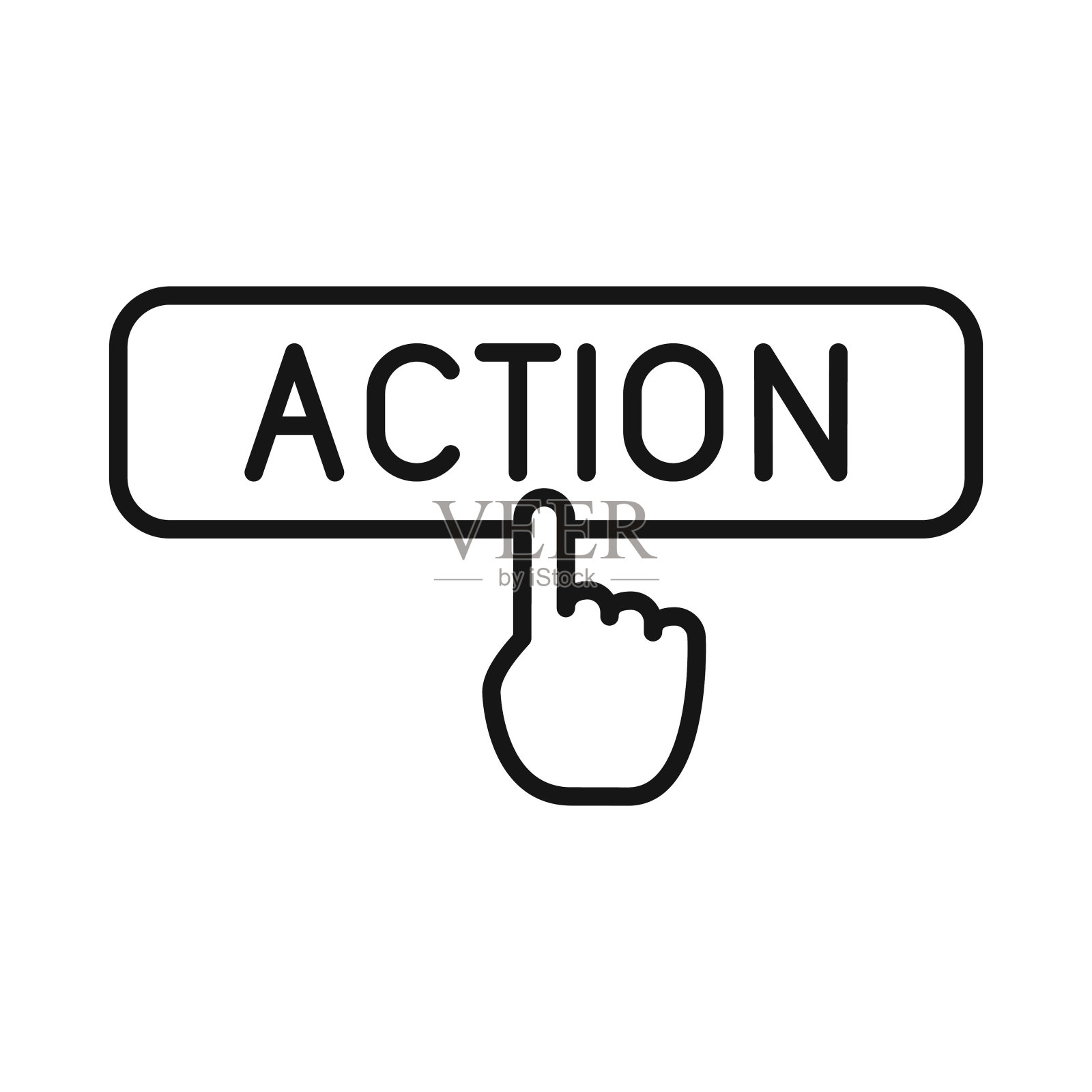 召唤行动图标,矢量插图插画图片素材