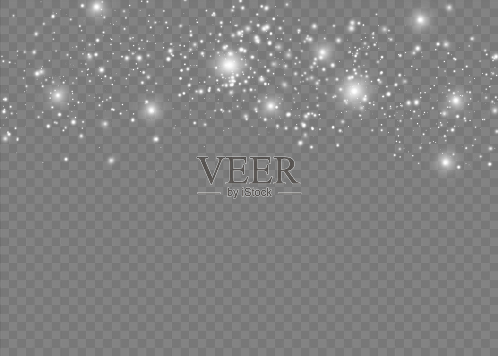 尘埃白色火花插画图片素材