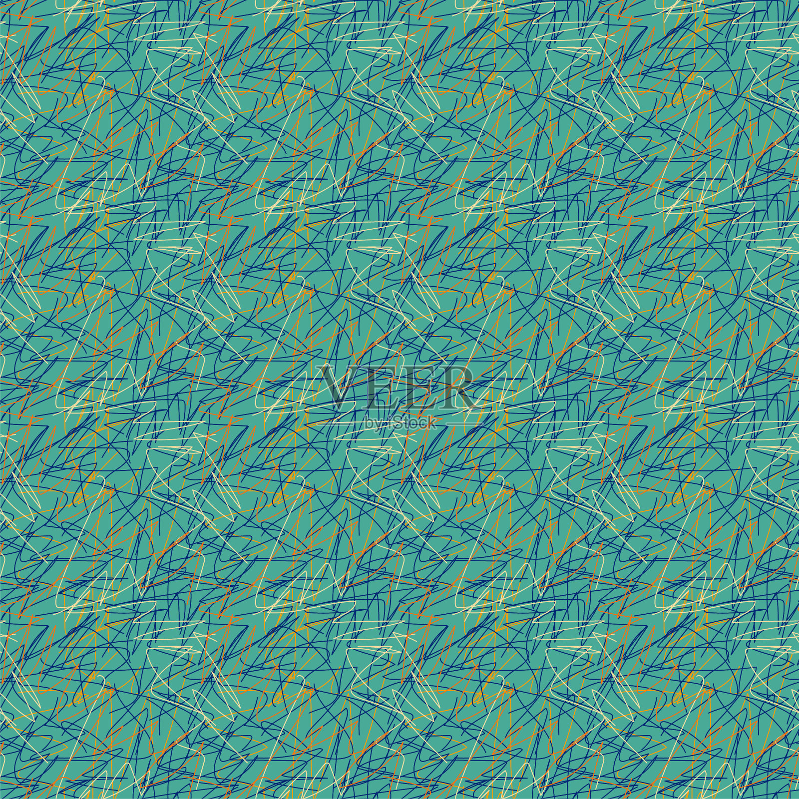 背景上的多色线。插画图片素材