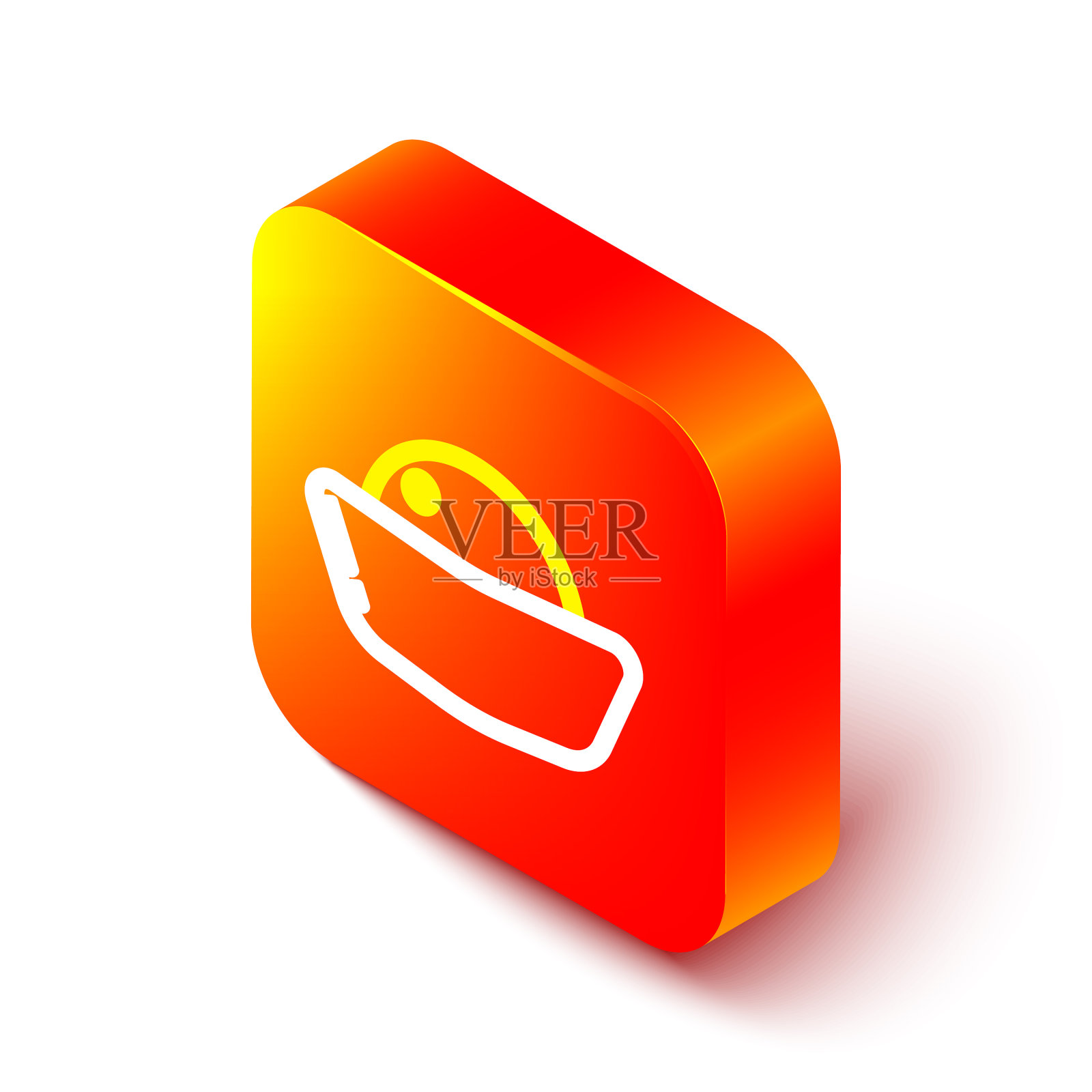 等距线寿司图标孤立在白色图标素材