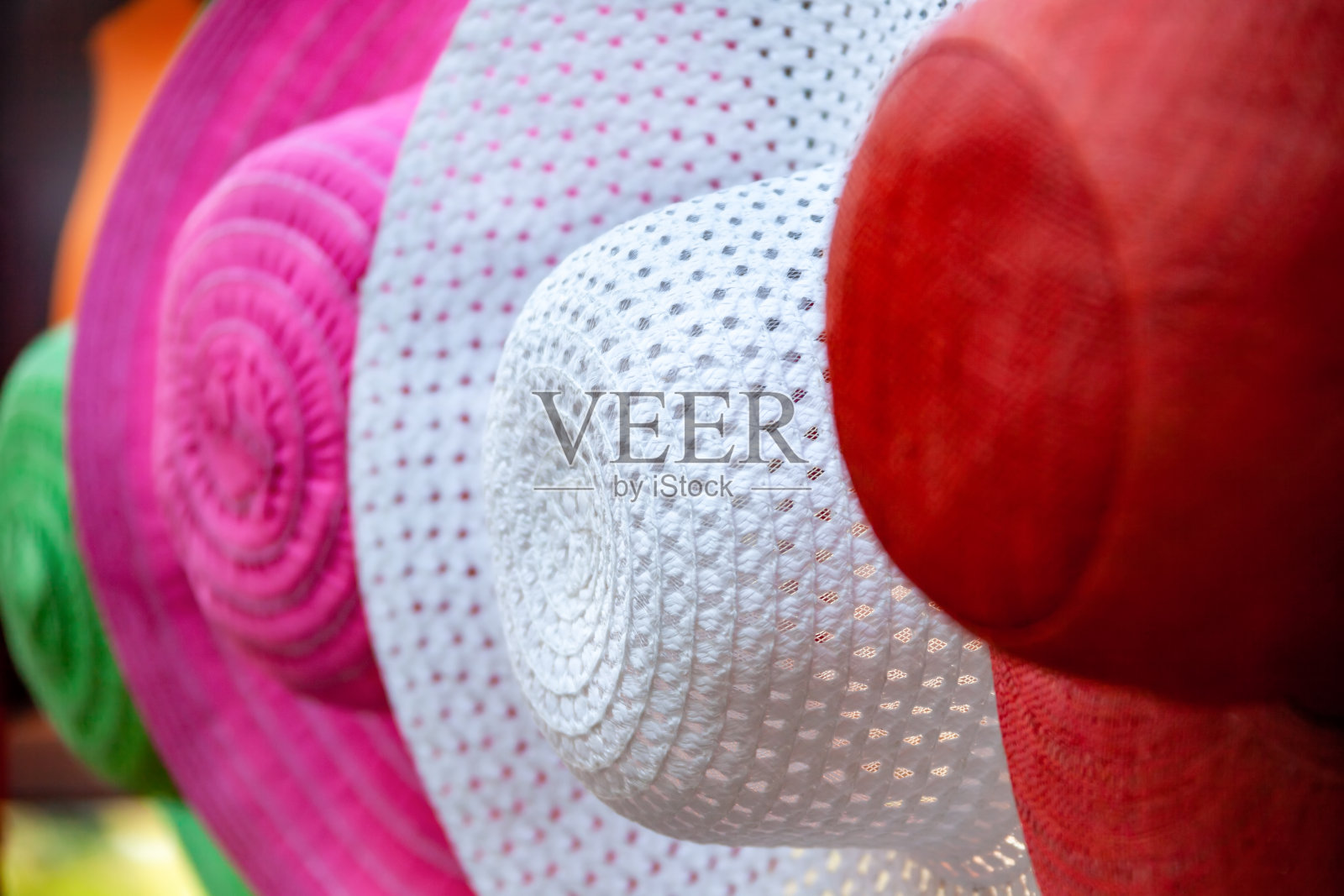 草帽及纺织帽照片摄影图片