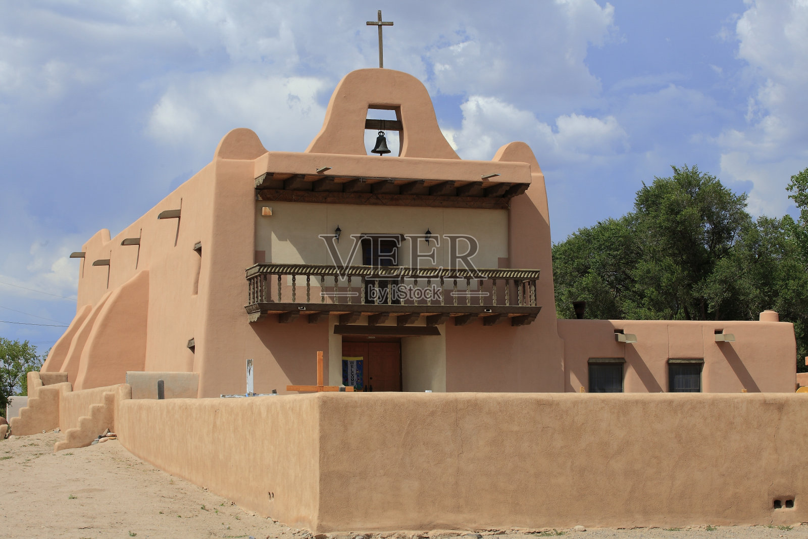 新墨西哥州奥多比的教堂照片摄影图片