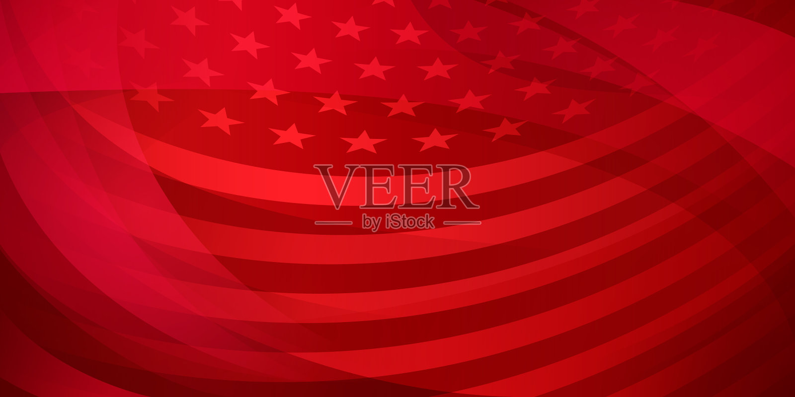 美国独立日的抽象背景插画图片素材