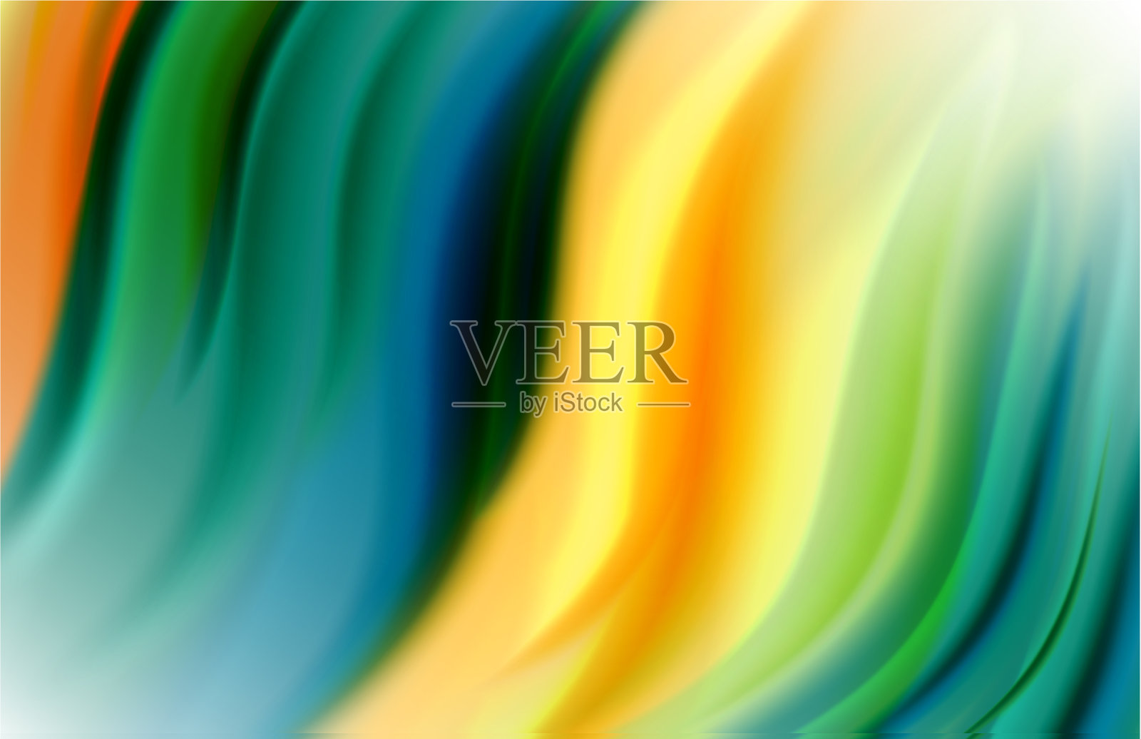 抽象背景-流体颜色梯度波插画图片素材