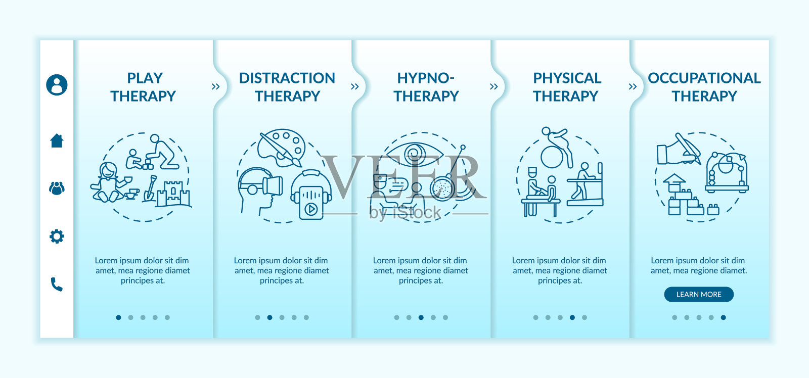 儿科姑息治疗的载体模板插画图片素材