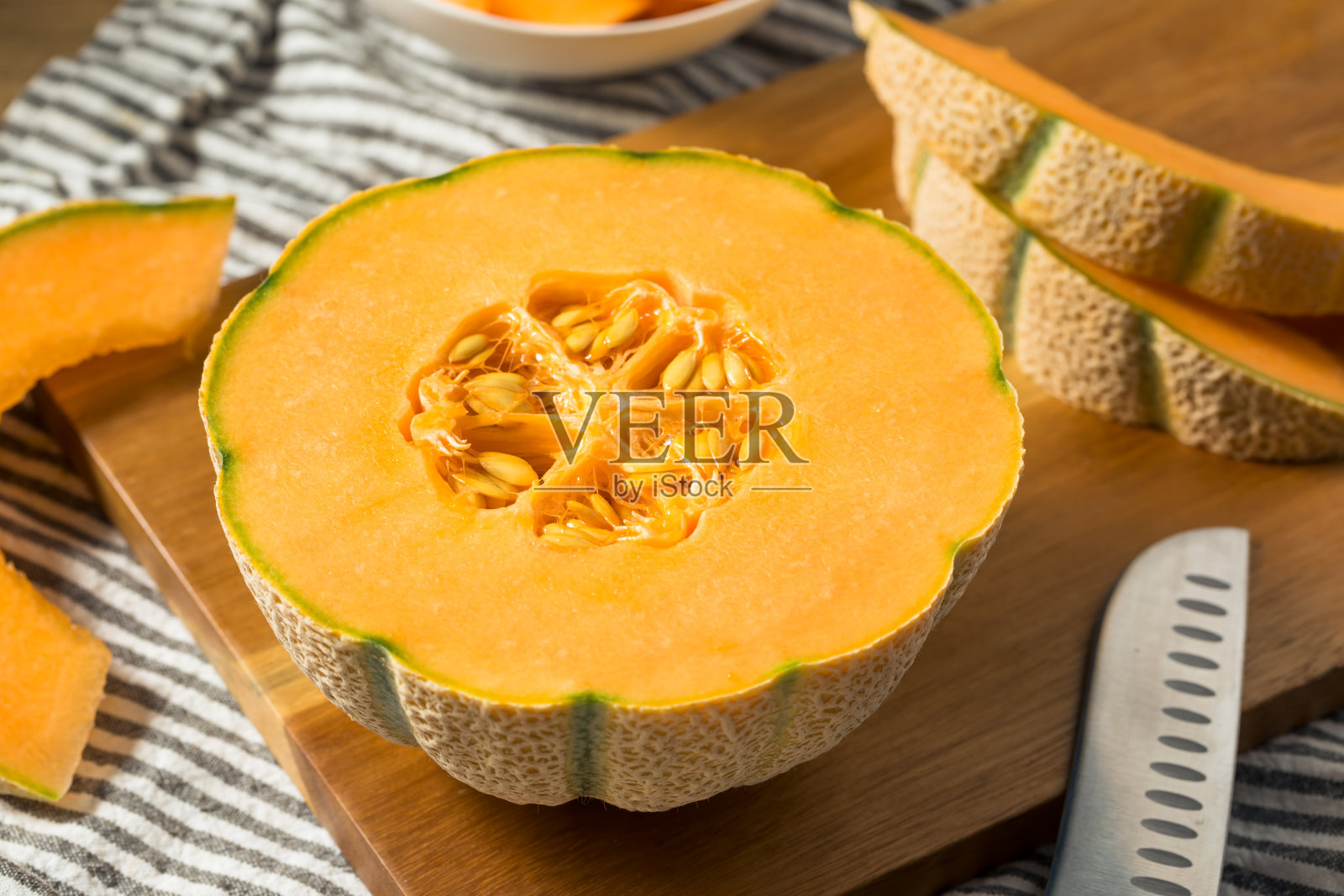 生橙子有机哈密瓜水果照片摄影图片