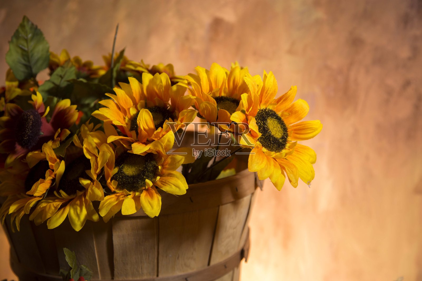 秋季背景在充满活力的颜色与复制空间。照片摄影图片