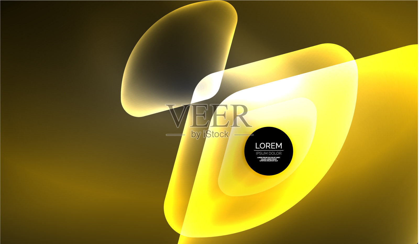 发光的霓虹灯闪亮透明抽象几何插画图片素材