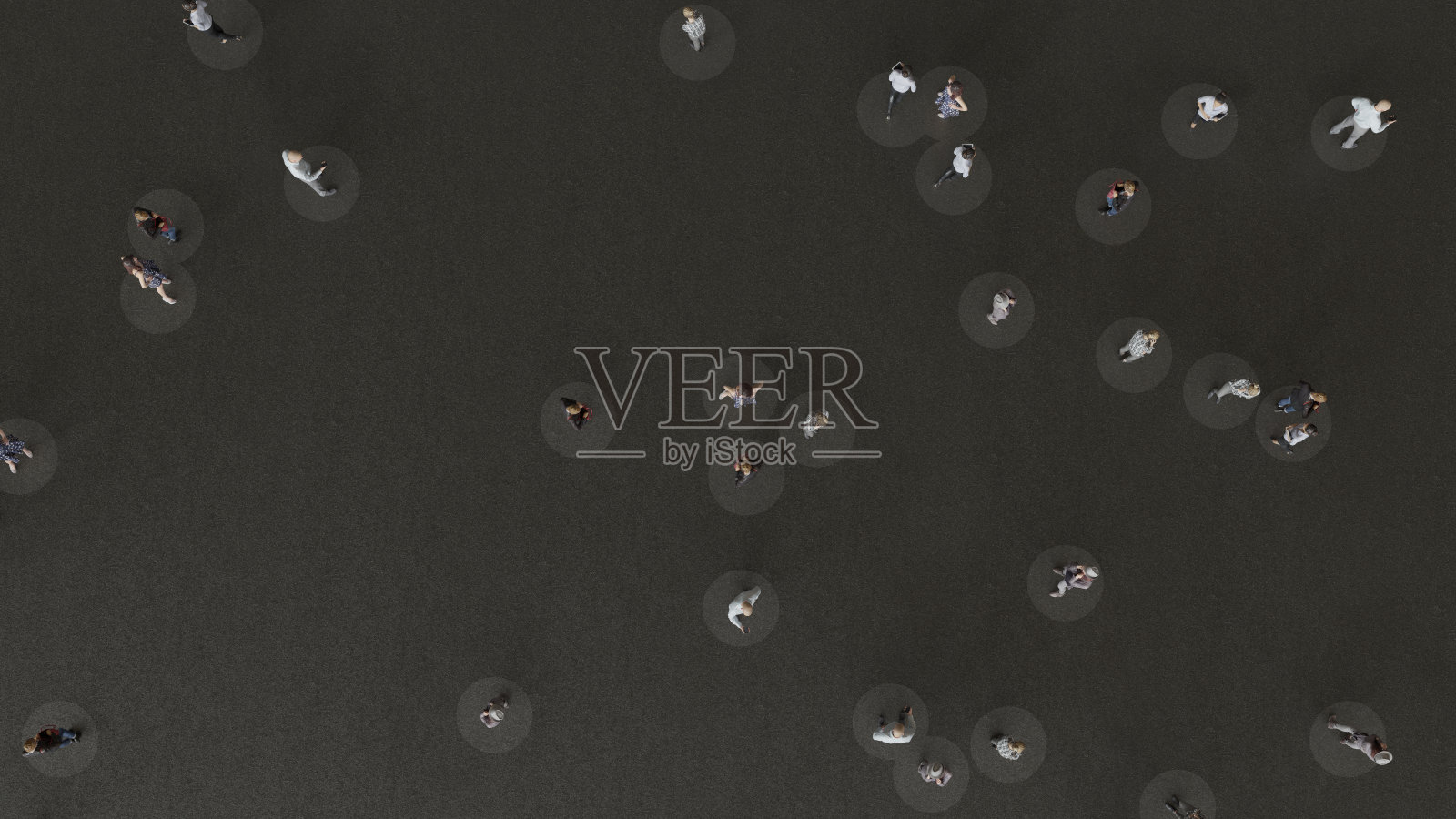 社交距离日冕时间- 3D渲染照片摄影图片