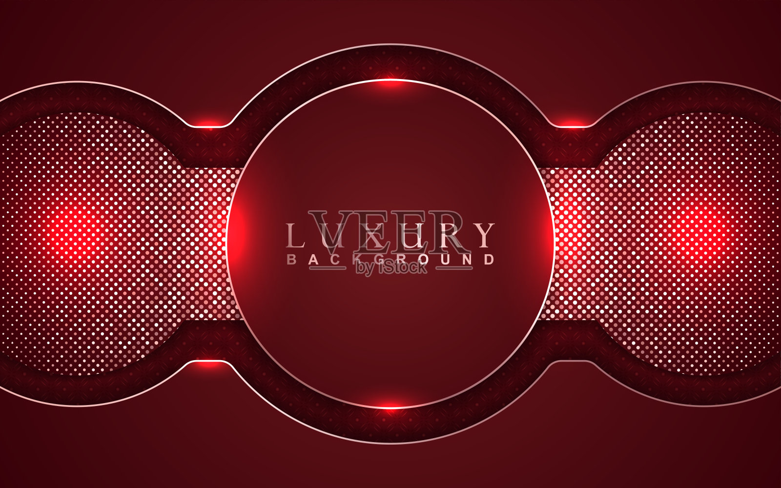 奢华的背景设计,以红色和金色元素装饰。优雅的形状矢量布局模板插图插画图片素材