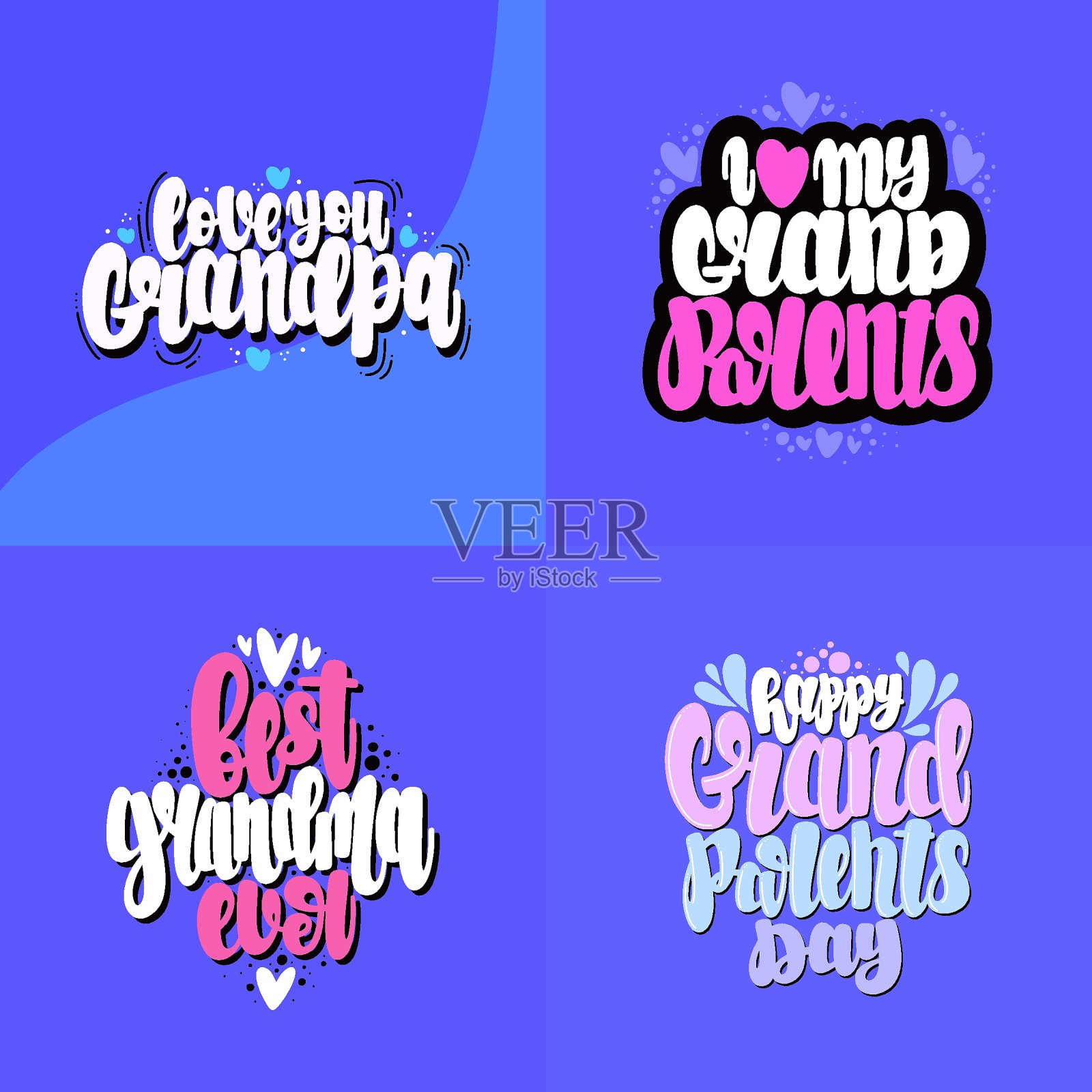 Grandparentâs day.插画图片素材