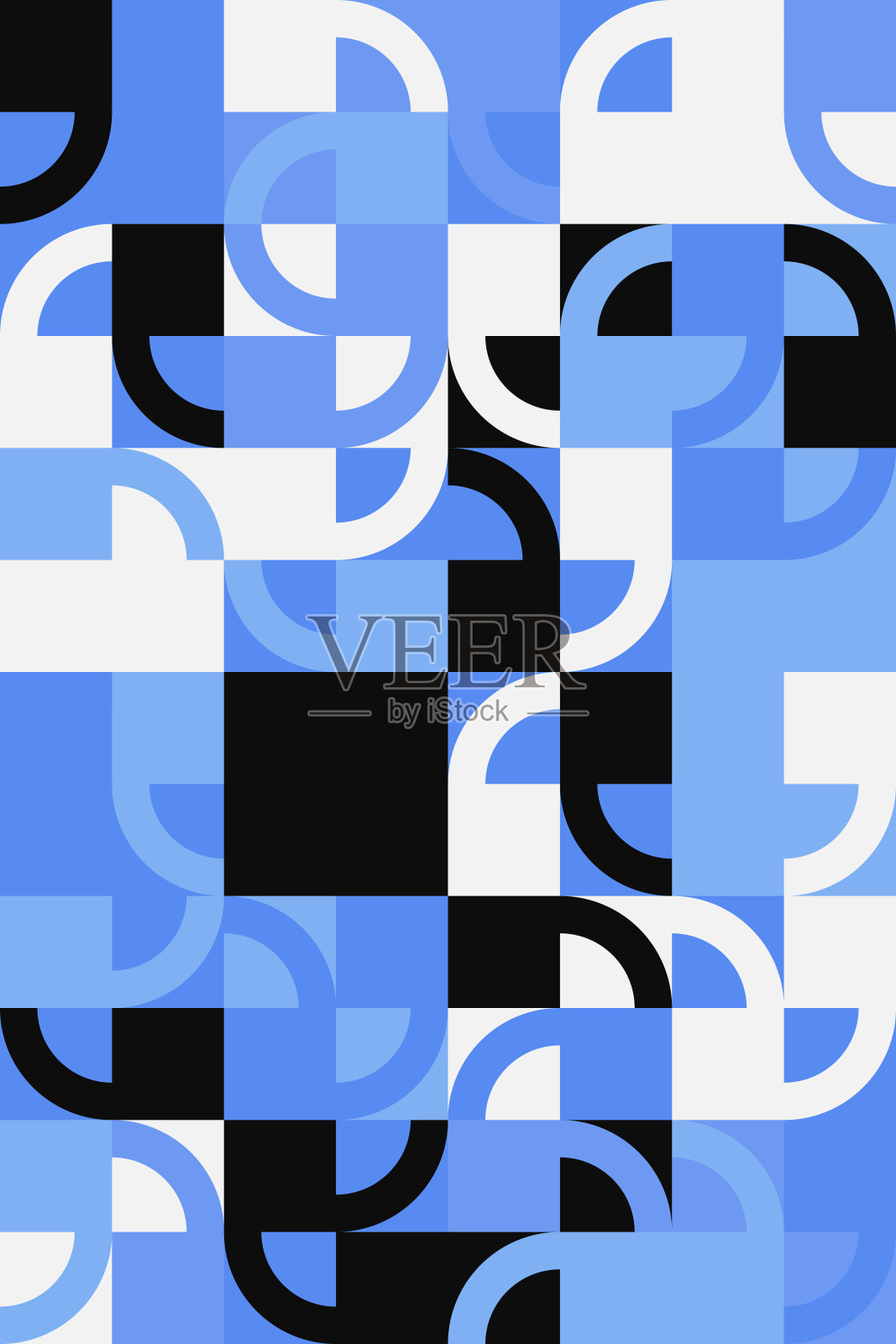 彩色几何矢量图案设计插画图片素材