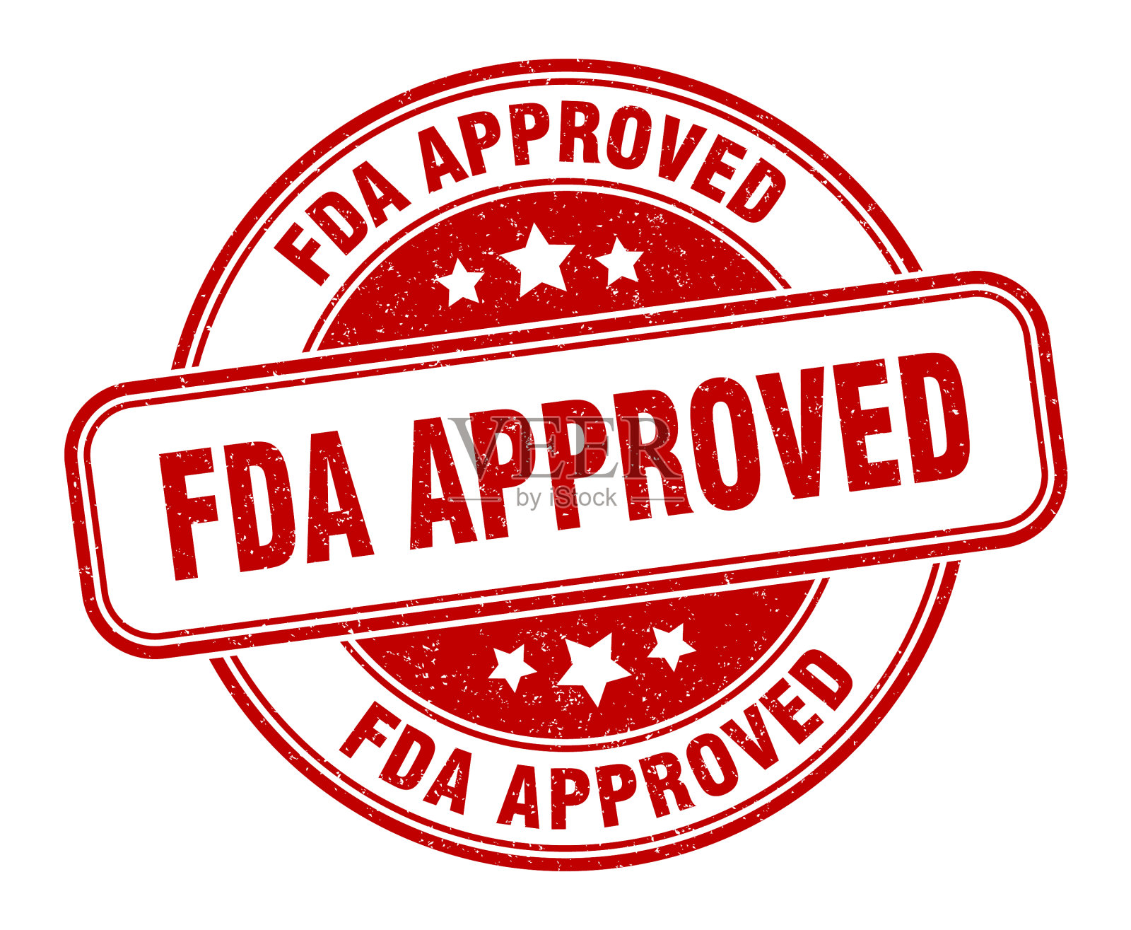 Fda批准了印章Fda批准了圆形垃圾标志插画图片素材