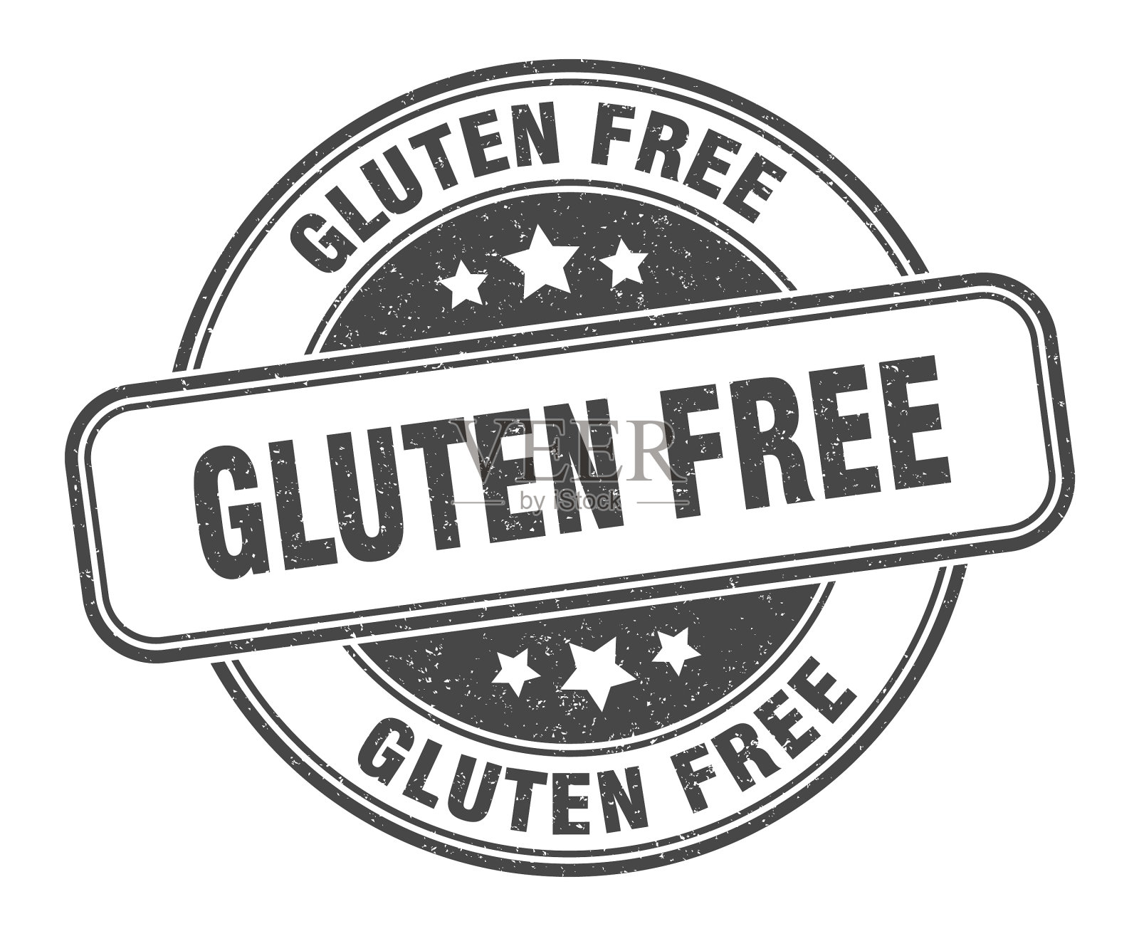 无谷蛋白邮票无谷蛋白圆形垃圾标志插画图片素材