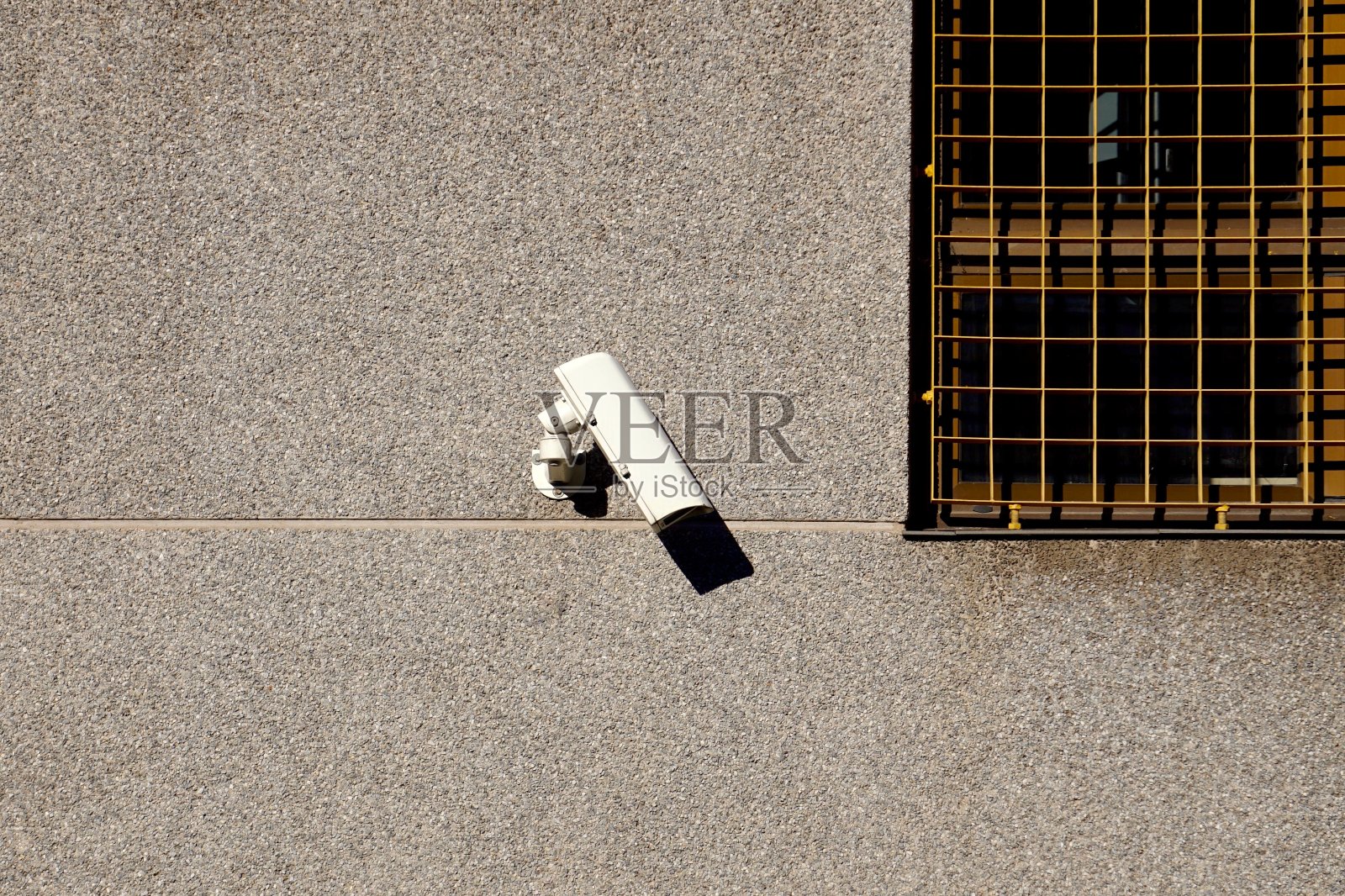 墙上有摄像头,老技术照片摄影图片