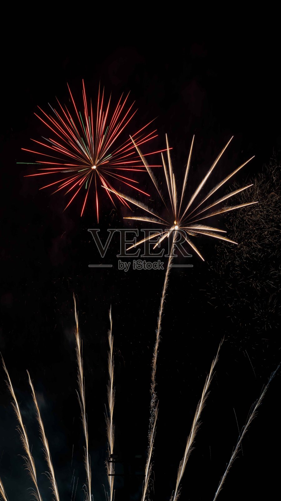 圣诞烟花照片摄影图片