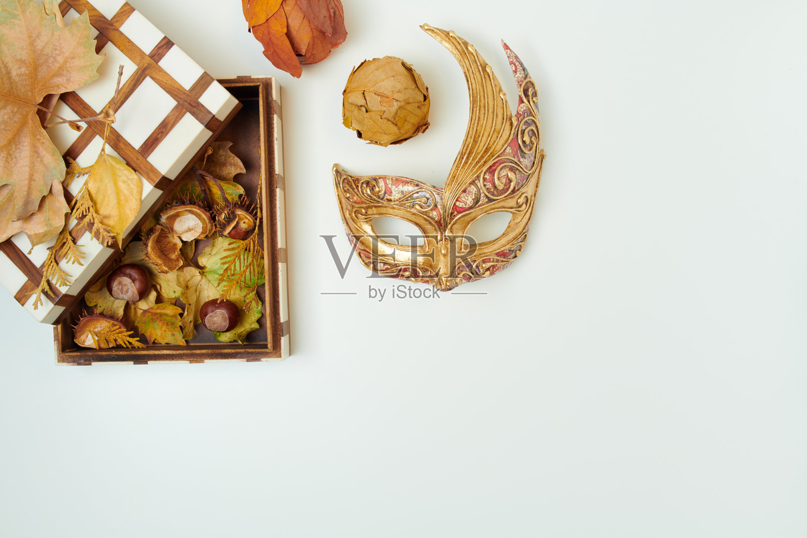 秋平躺白照片摄影图片