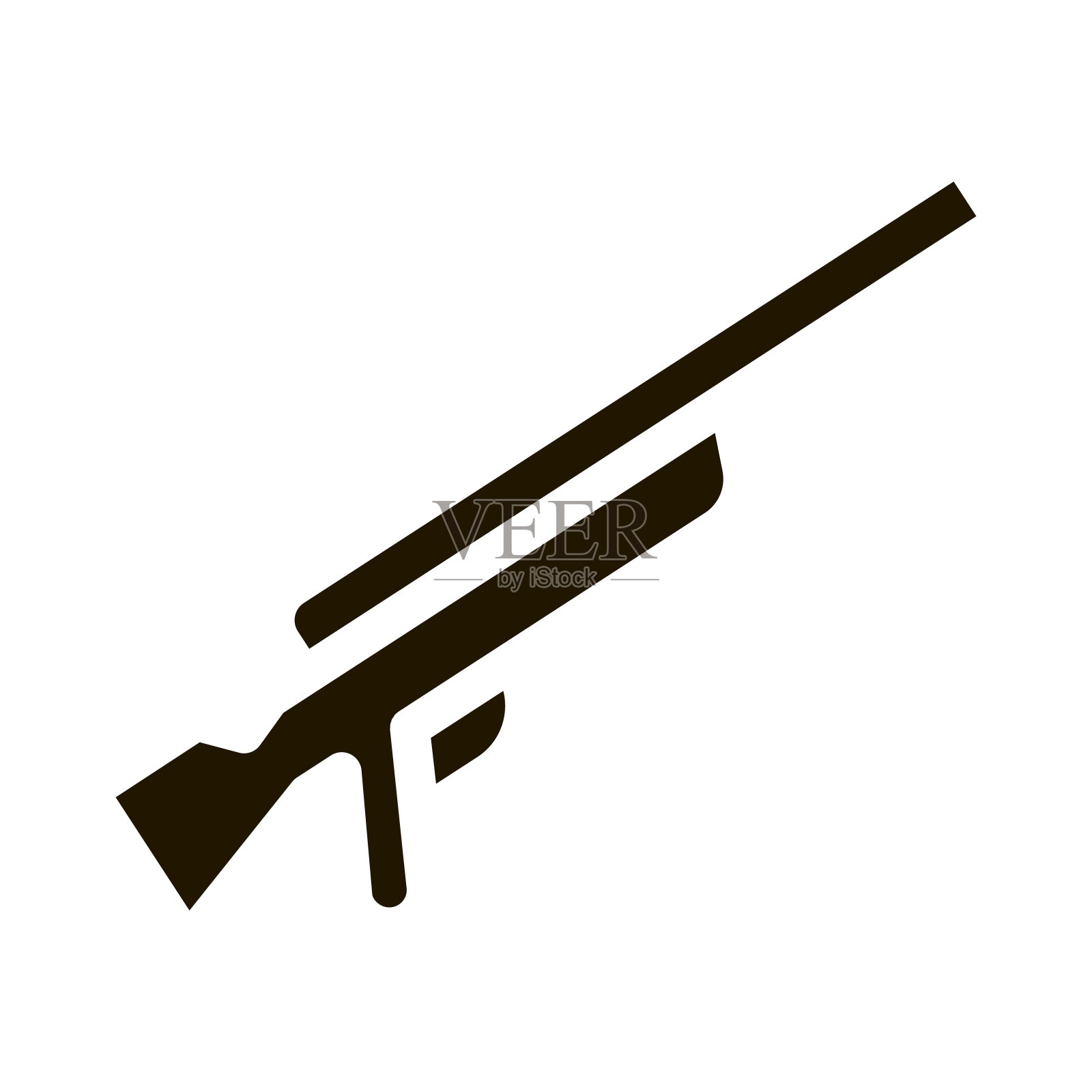 枪图标矢量字形插图设计元素图片