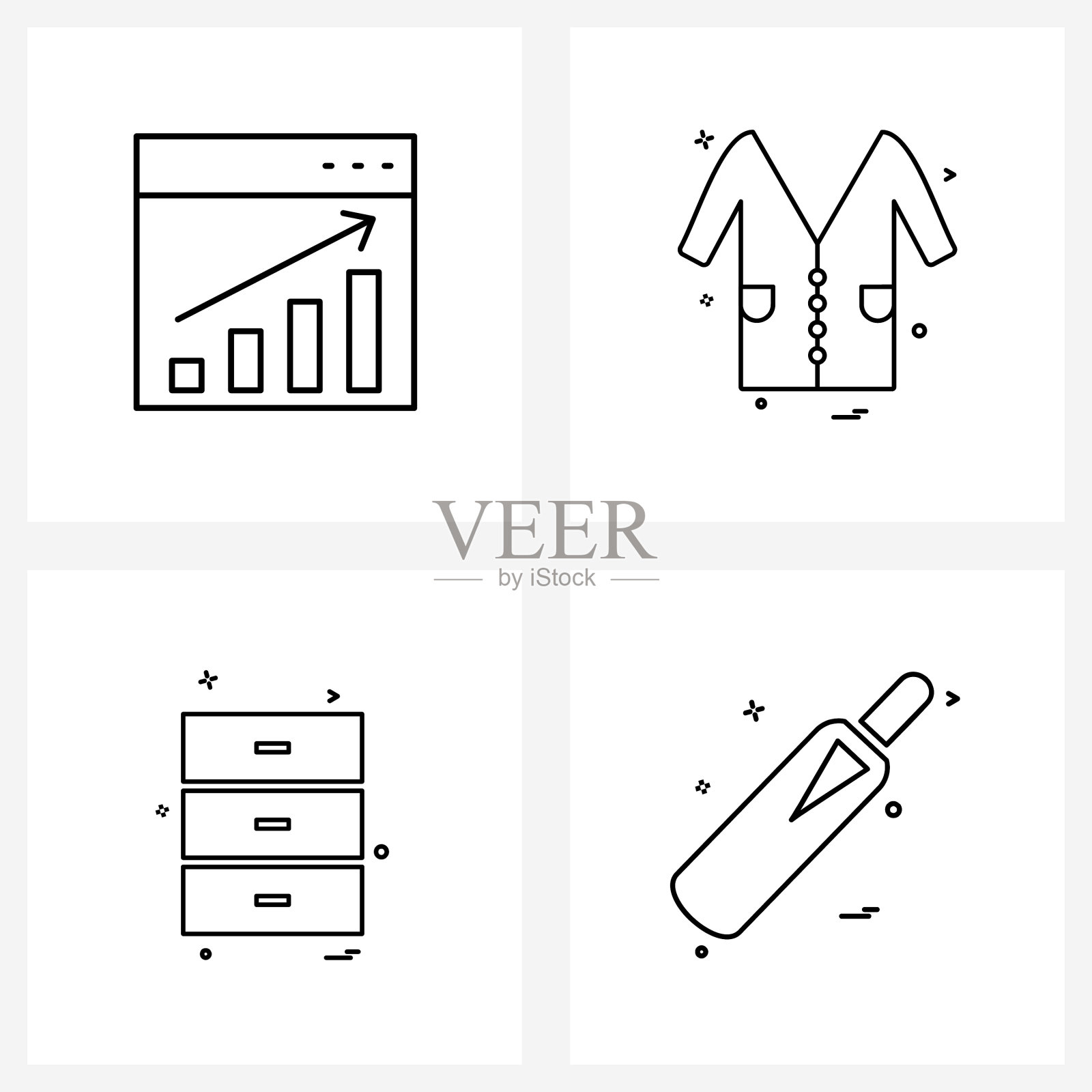 4 .万能线条图标像素完美符号图标素材