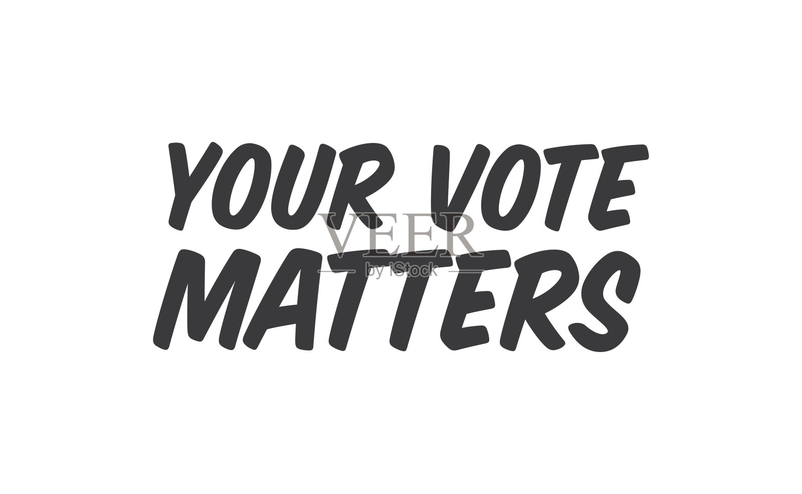 你的投票事关文字插画图片素材