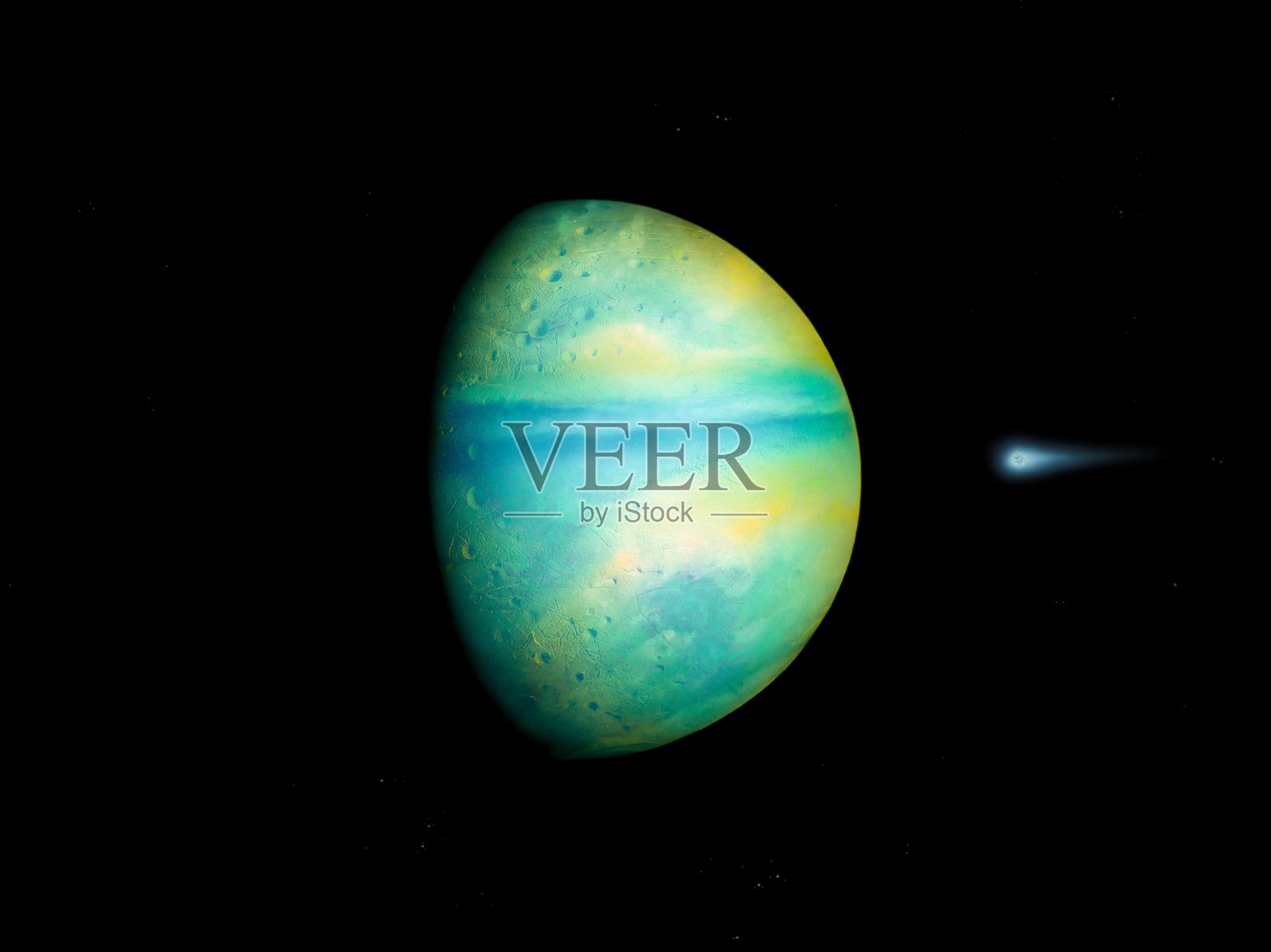 超级地球行星,真实的系外行星,类地行星照片摄影图片