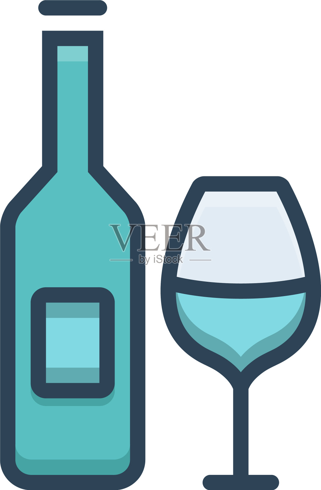 酒瓶插画图片素材