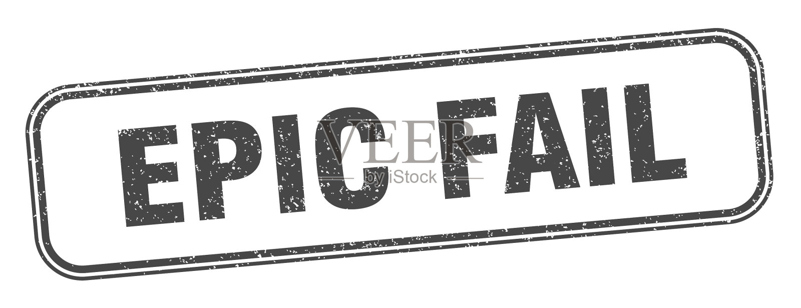 史诗失败邮票史诗失败广场垃圾标志标签插画图片素材