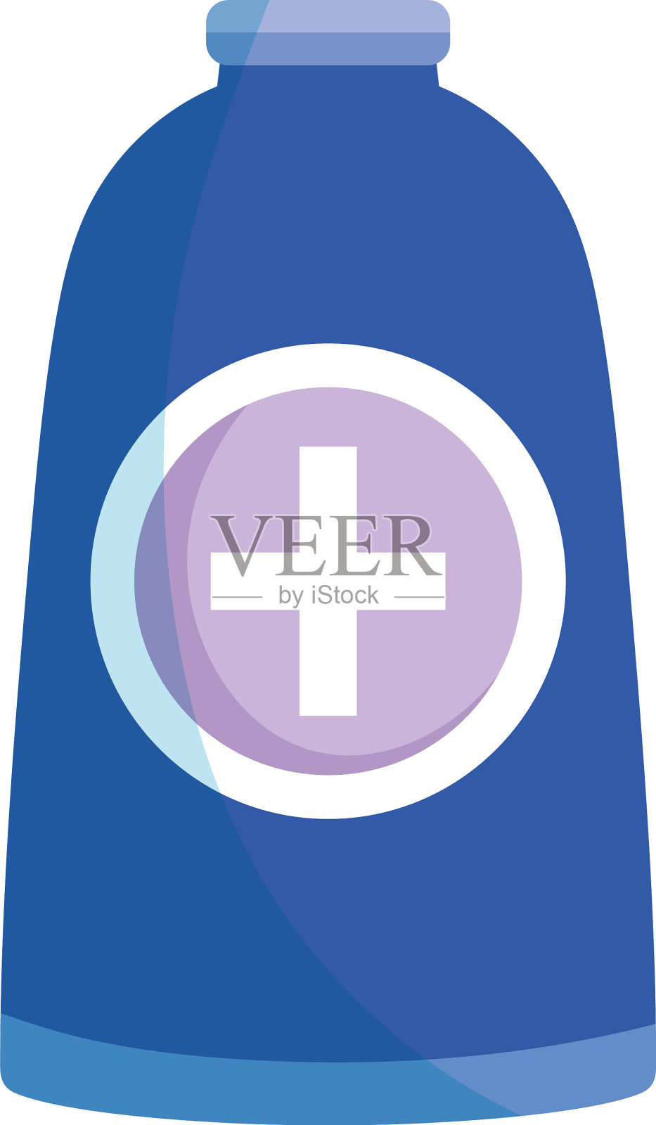 药瓶酒精隔离图标白色图标素材