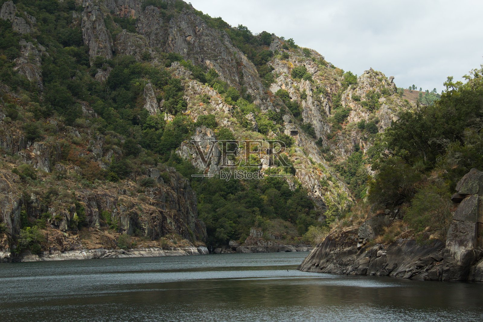 在峡谷del Sil从圣埃斯特沃在加利西亚,西班牙,欧洲照片摄影图片