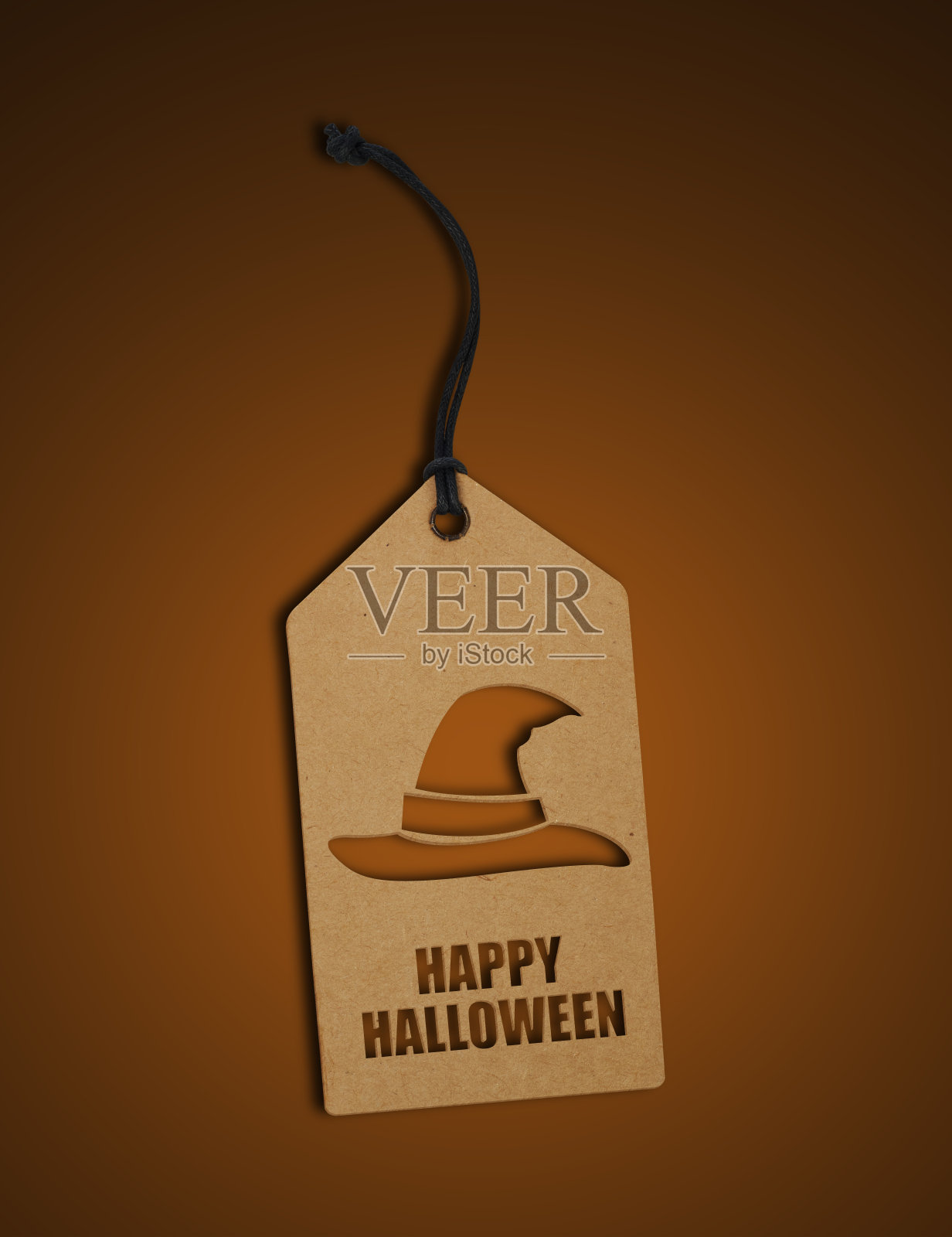 万圣节女巫标签快乐照片摄影图片