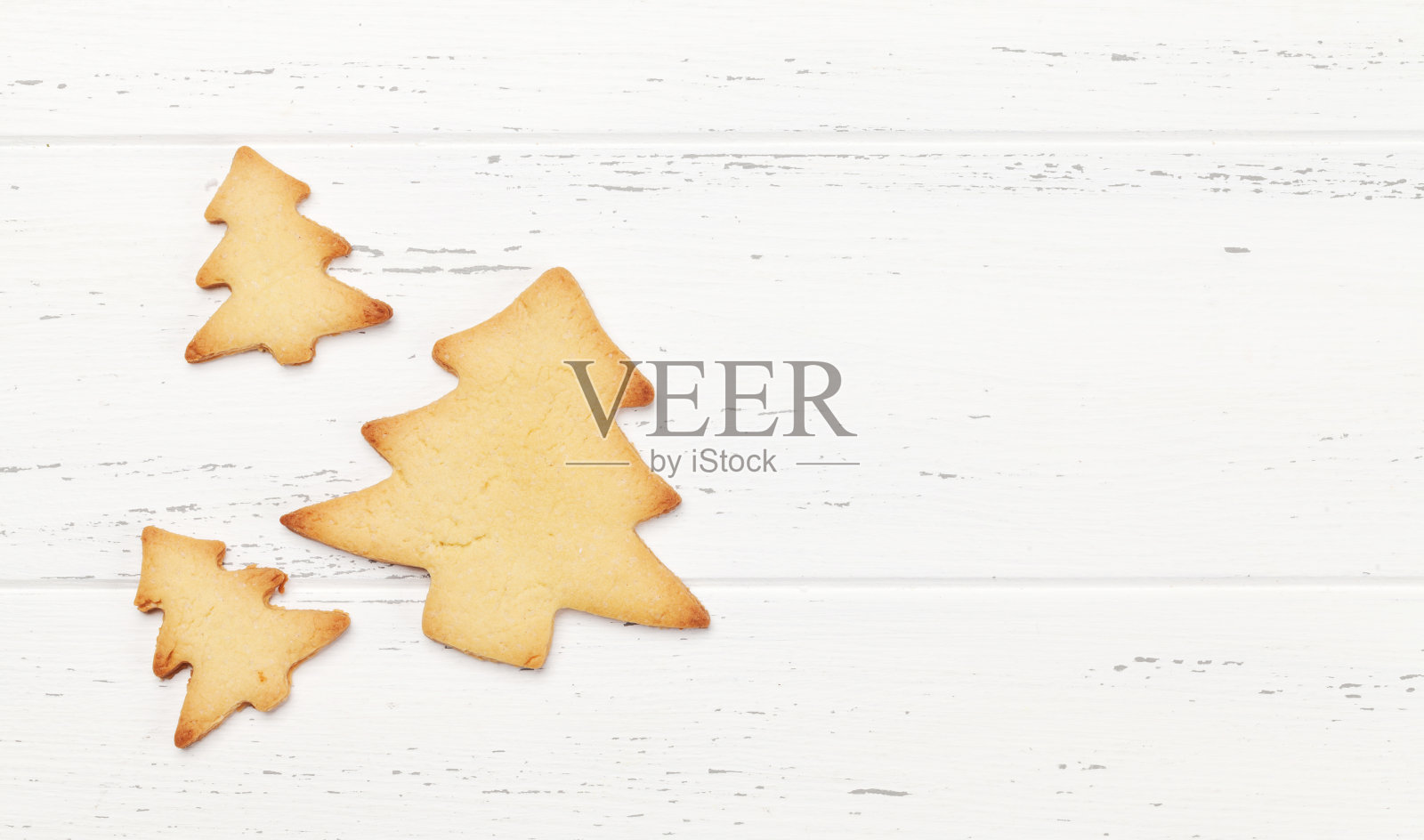 圣诞贺卡和姜饼饼干照片摄影图片