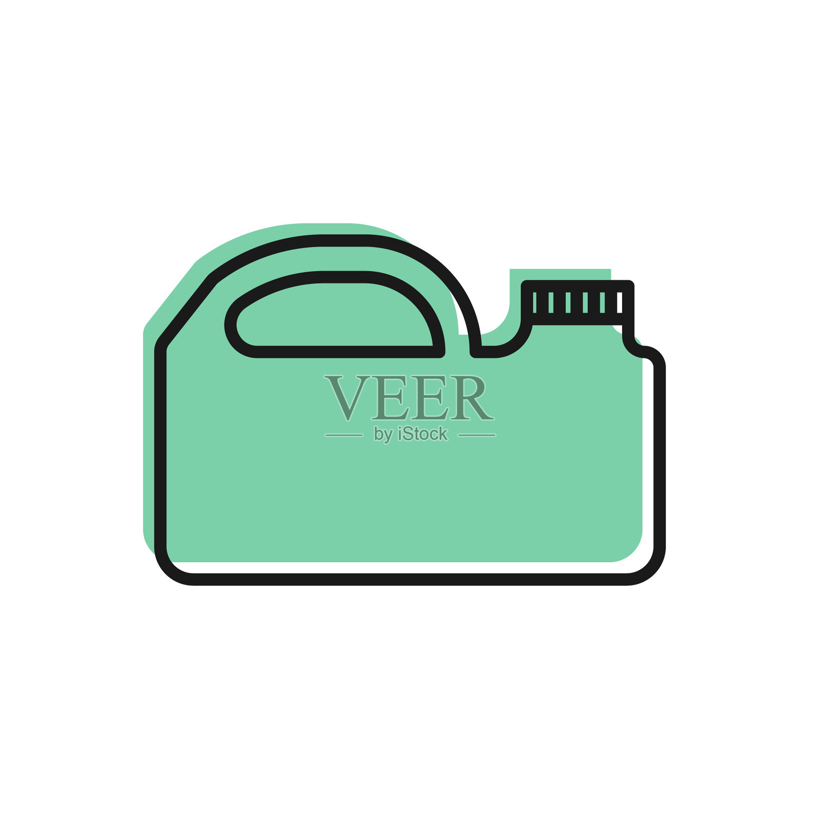 用于电机机油的黑线塑料筒插画图片素材