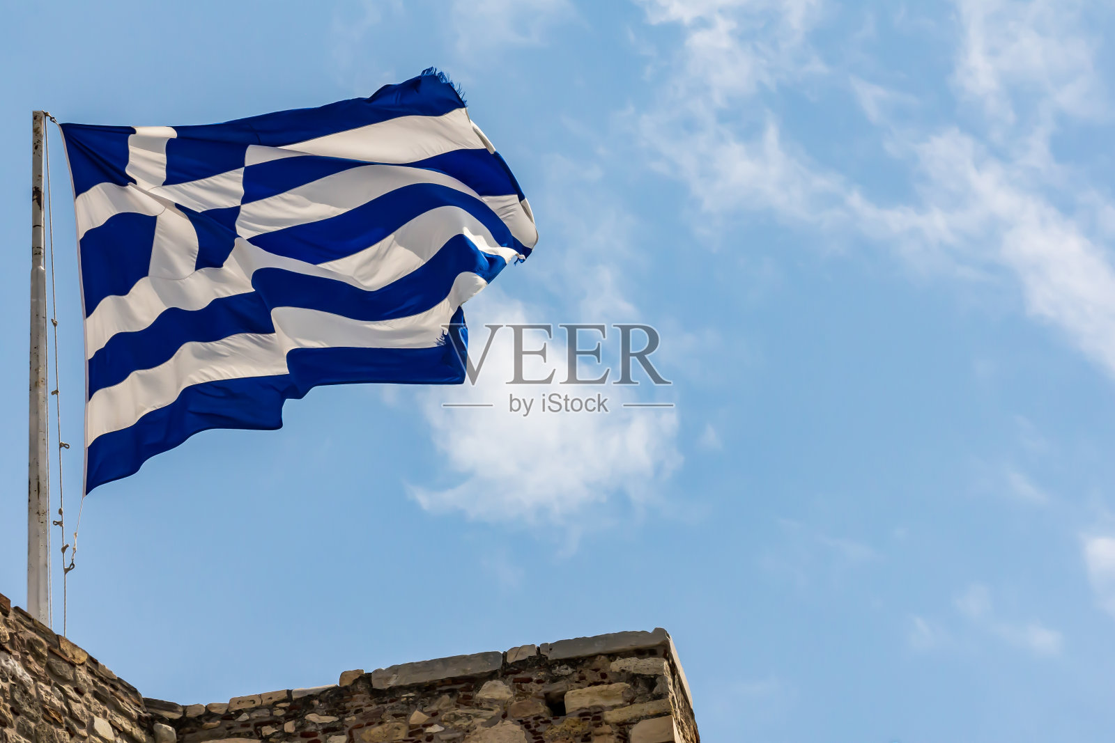 希腊的国旗照片摄影图片