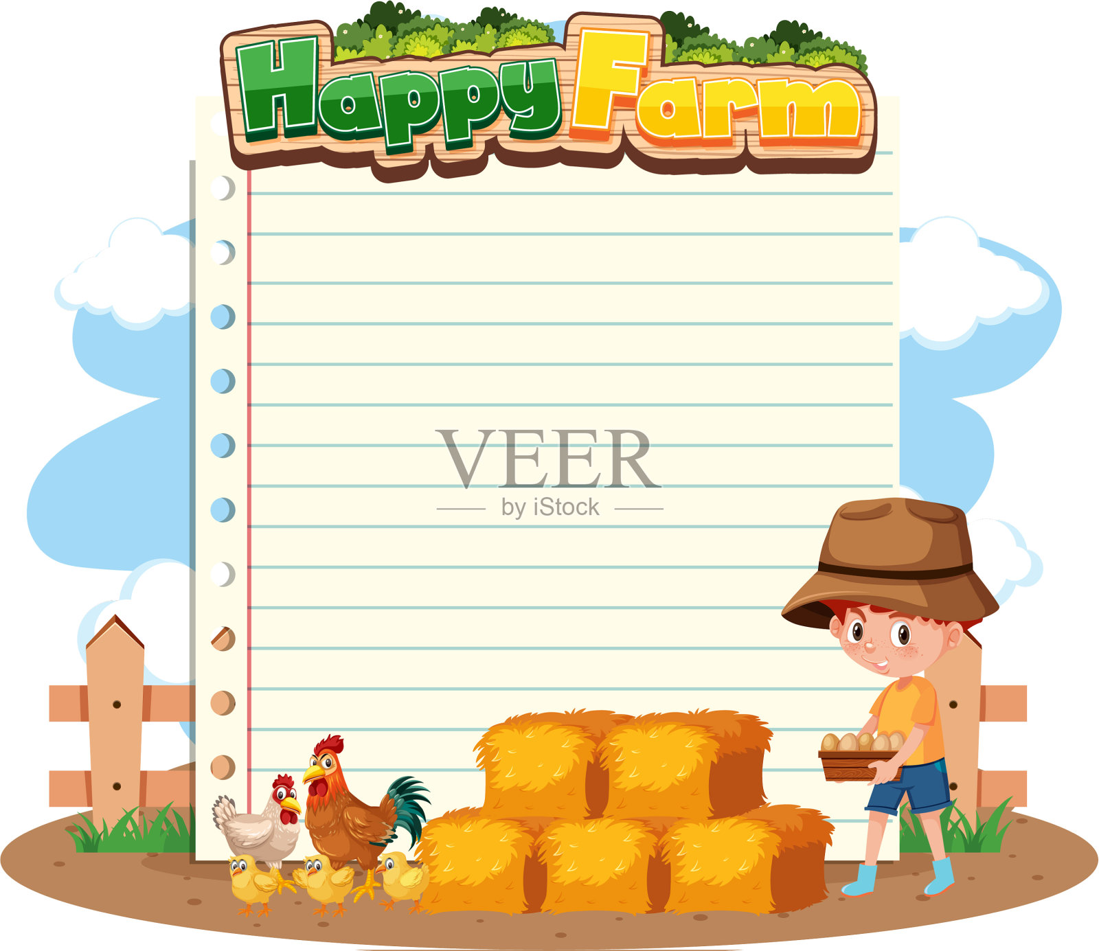 边框框架模板与园艺主题设计元素图片