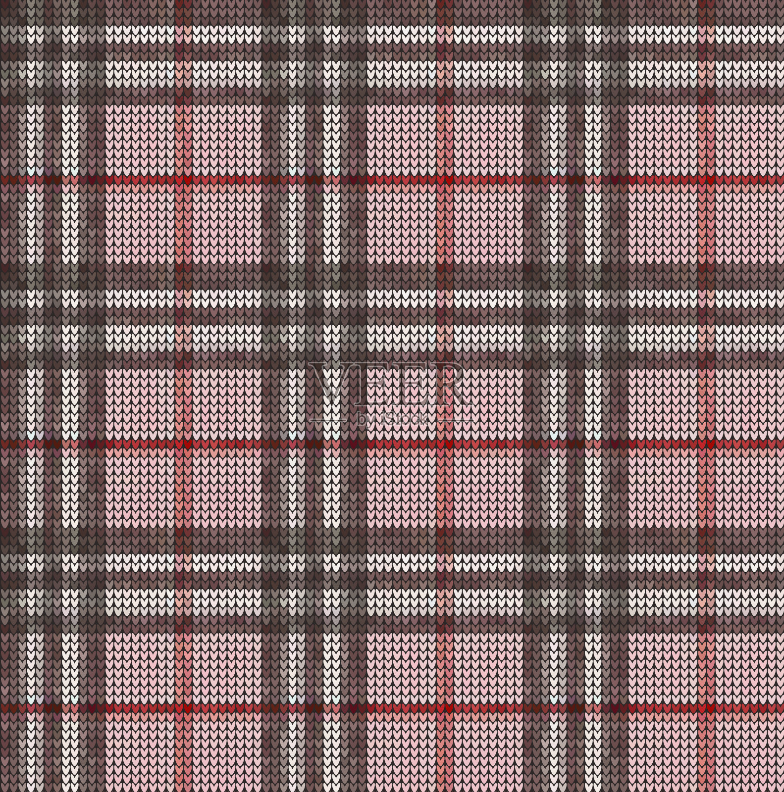 矢量无缝针织条纹图案插画图片素材