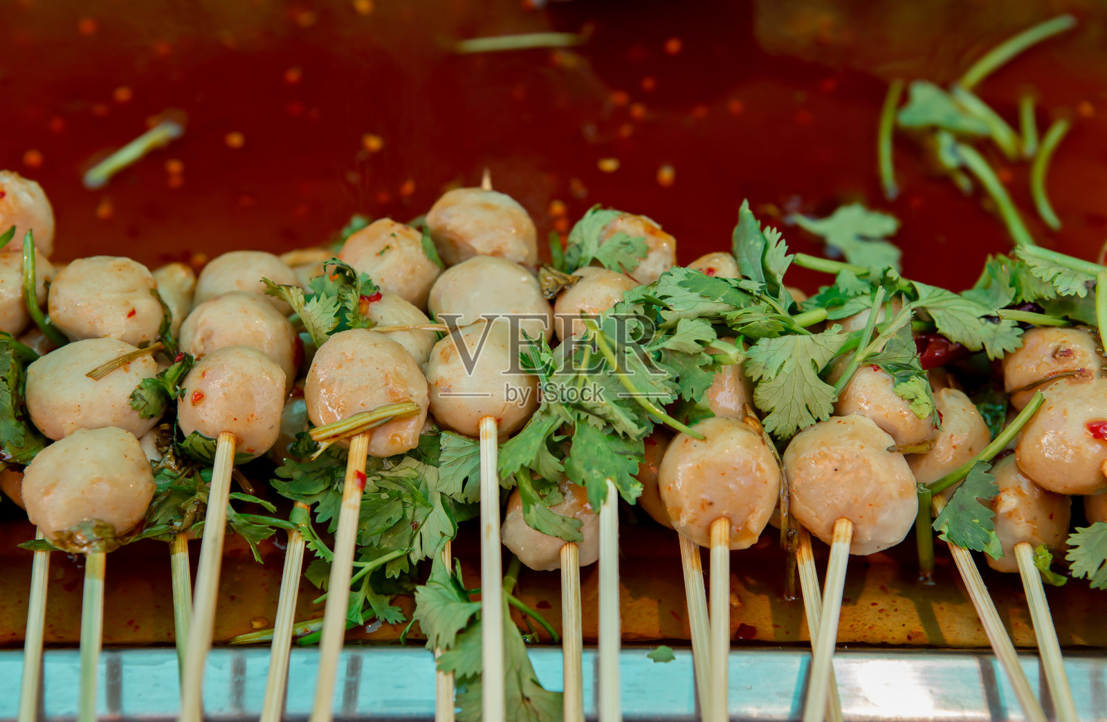 泰国,开胃菜,烧烤-餐,烧烤,牛肉照片摄影图片