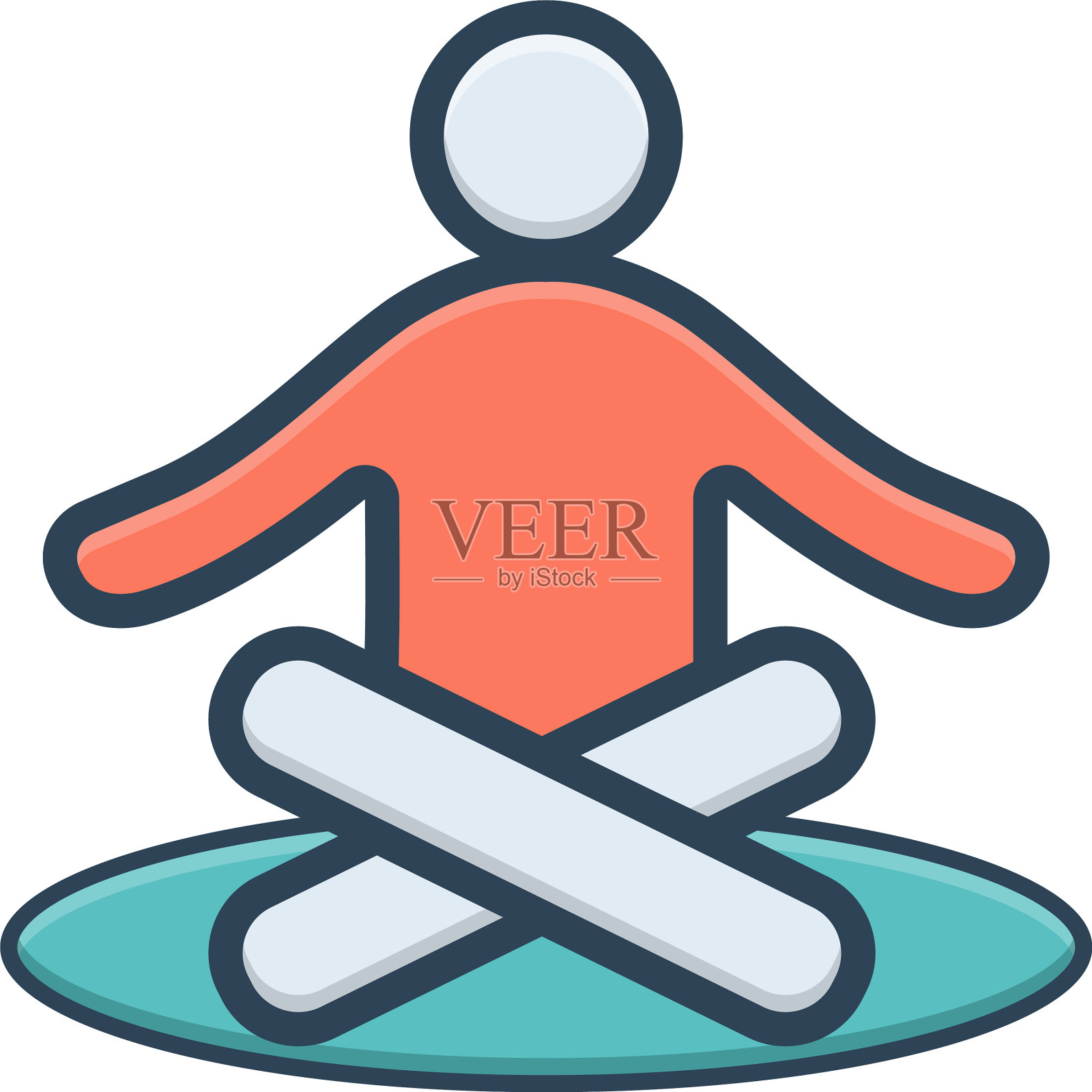 瑜伽插画图片素材