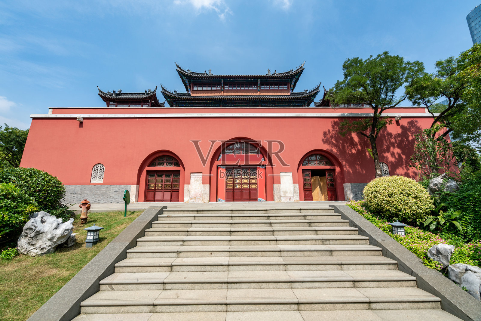 中国南京的古城塔照片摄影图片