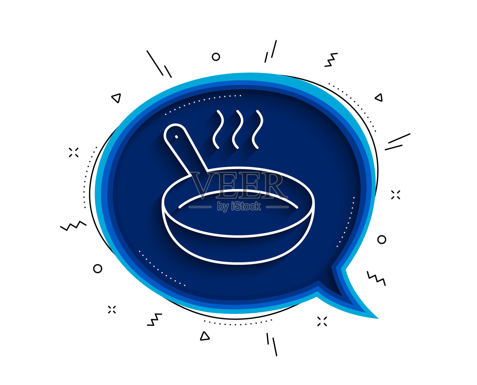 煎锅线图标烹饪标志食物插画图片素材