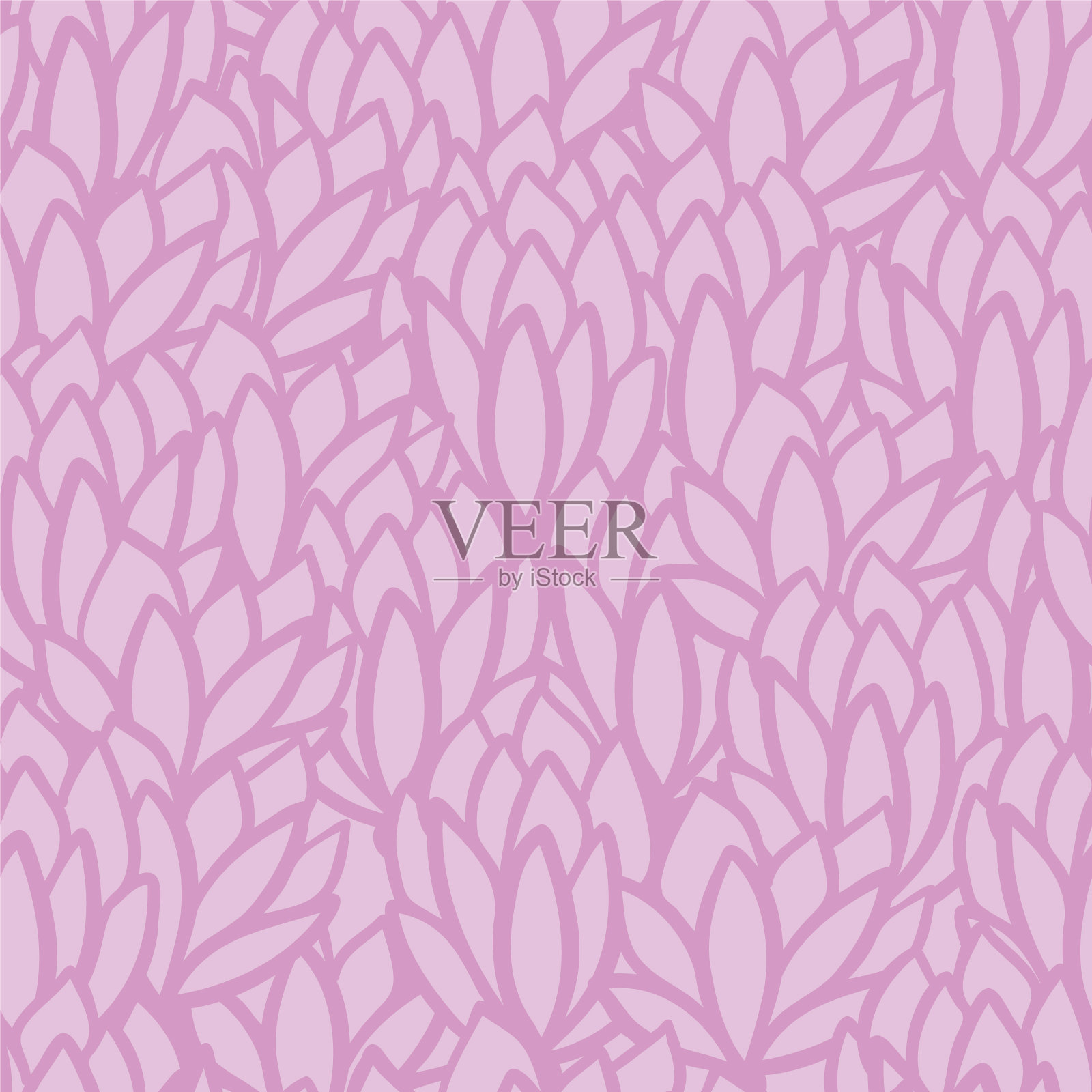 粉红肉质叶纹理无缝图案印花插画图片素材