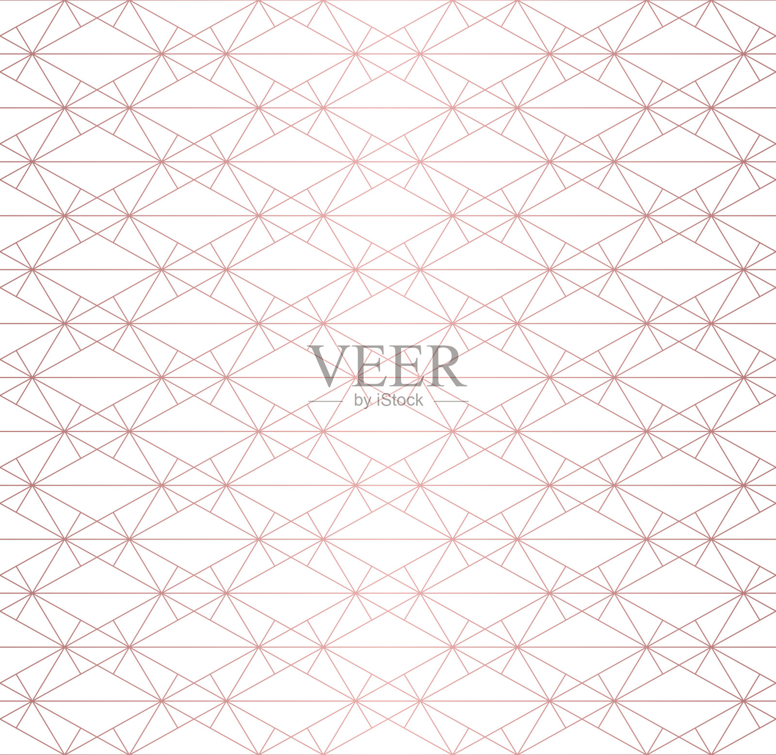 玫瑰金线图案。矢量几何线性无缝纹理。豪华的设计插画图片素材