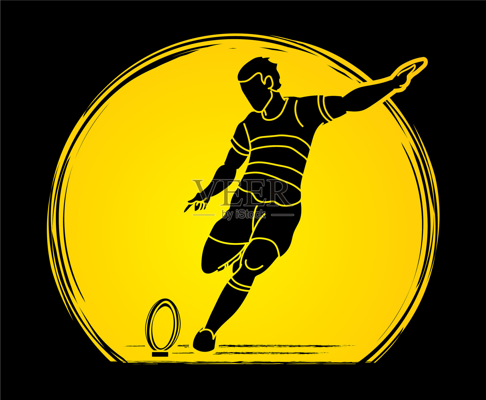 Rugplayers动作卡通运动图形插画图片素材