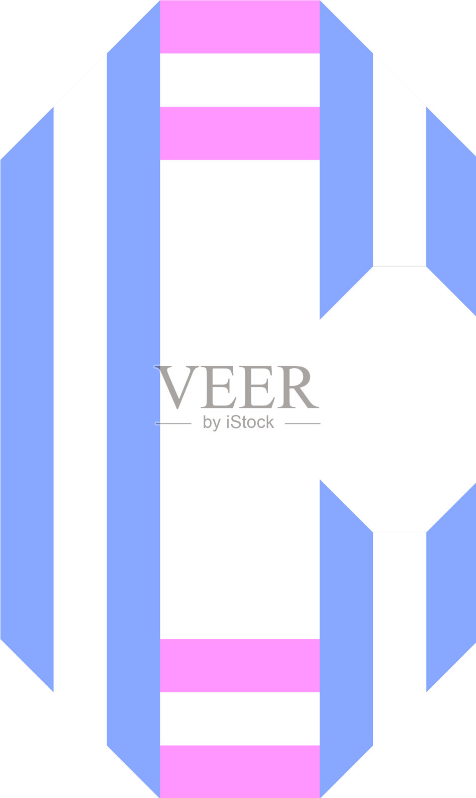 时尚的字体字母从纸带字母插画图片素材