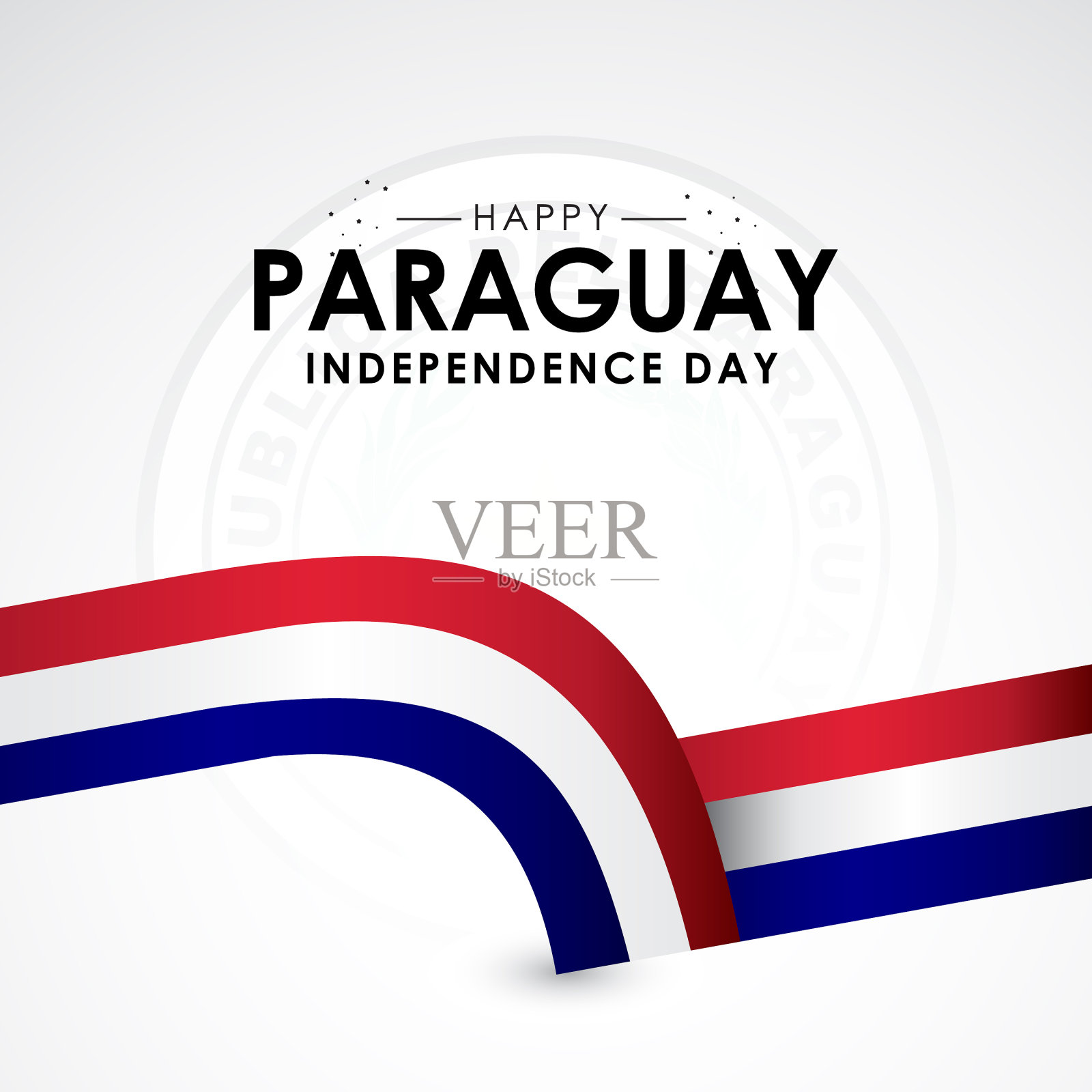 意大利独立日旗帜与国旗插画图片素材