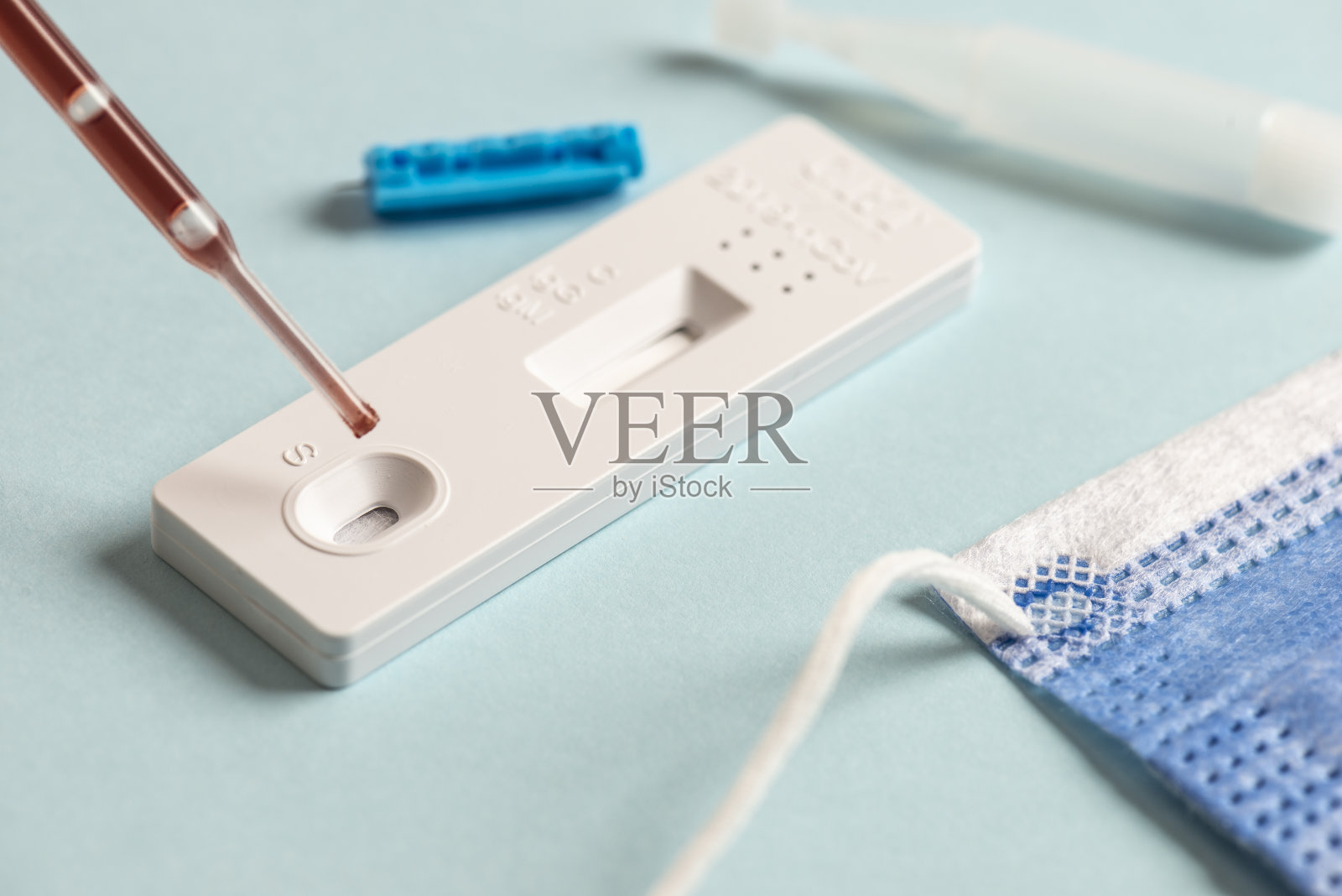 冠状病毒快速检测照片摄影图片