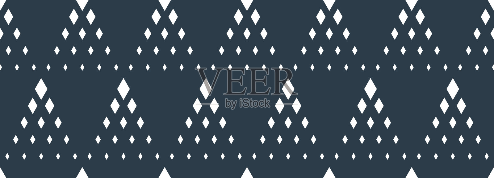 菱形无缝几何矢量图案,菱形简洁的黑白壁纸背景,规则的瓷砖图案。插画图片素材