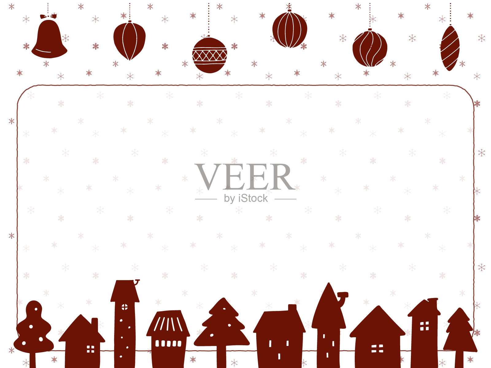 圣诞背景说明插画图片素材